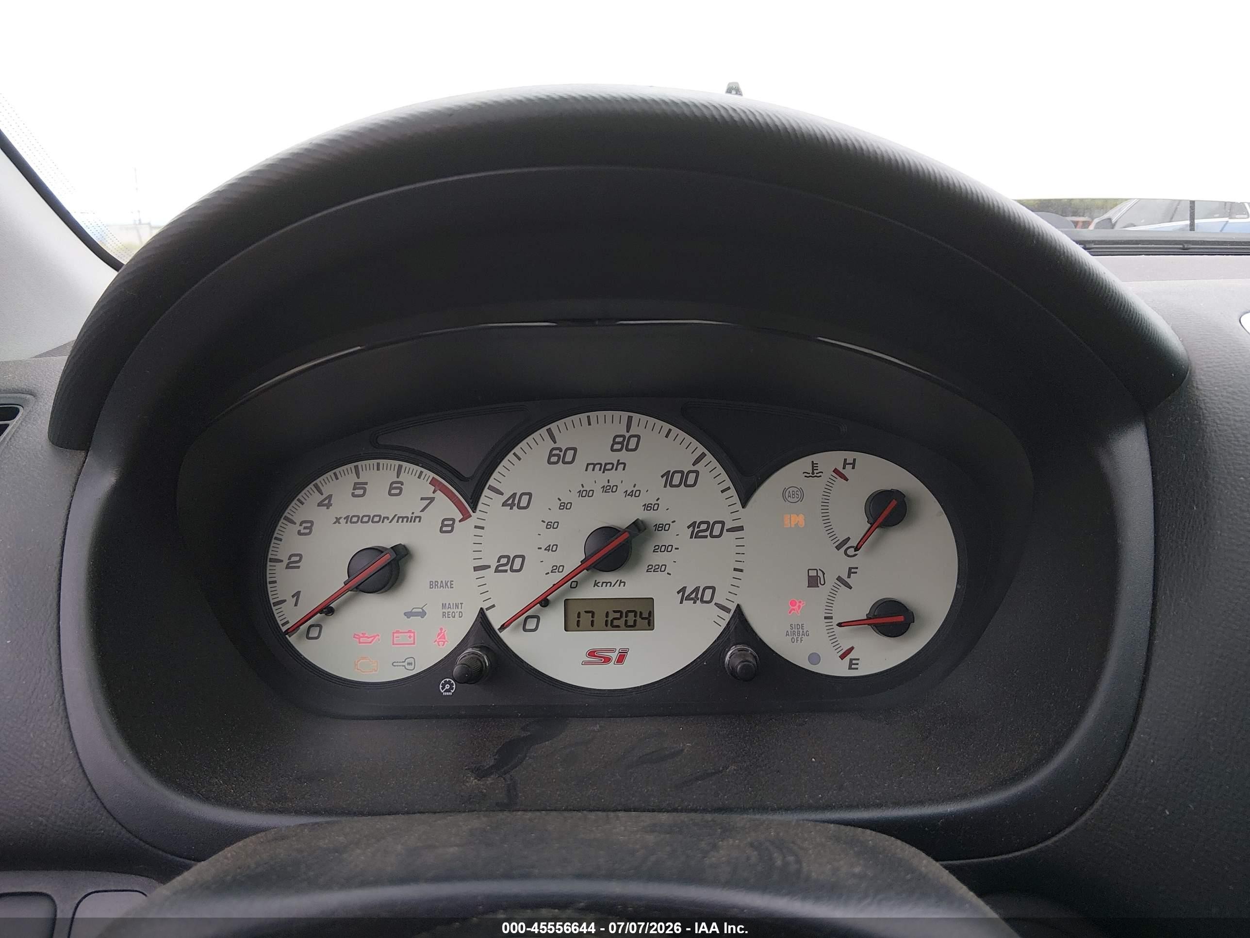 2004 Honda Civic Si White vin: SHHEP33664U501242