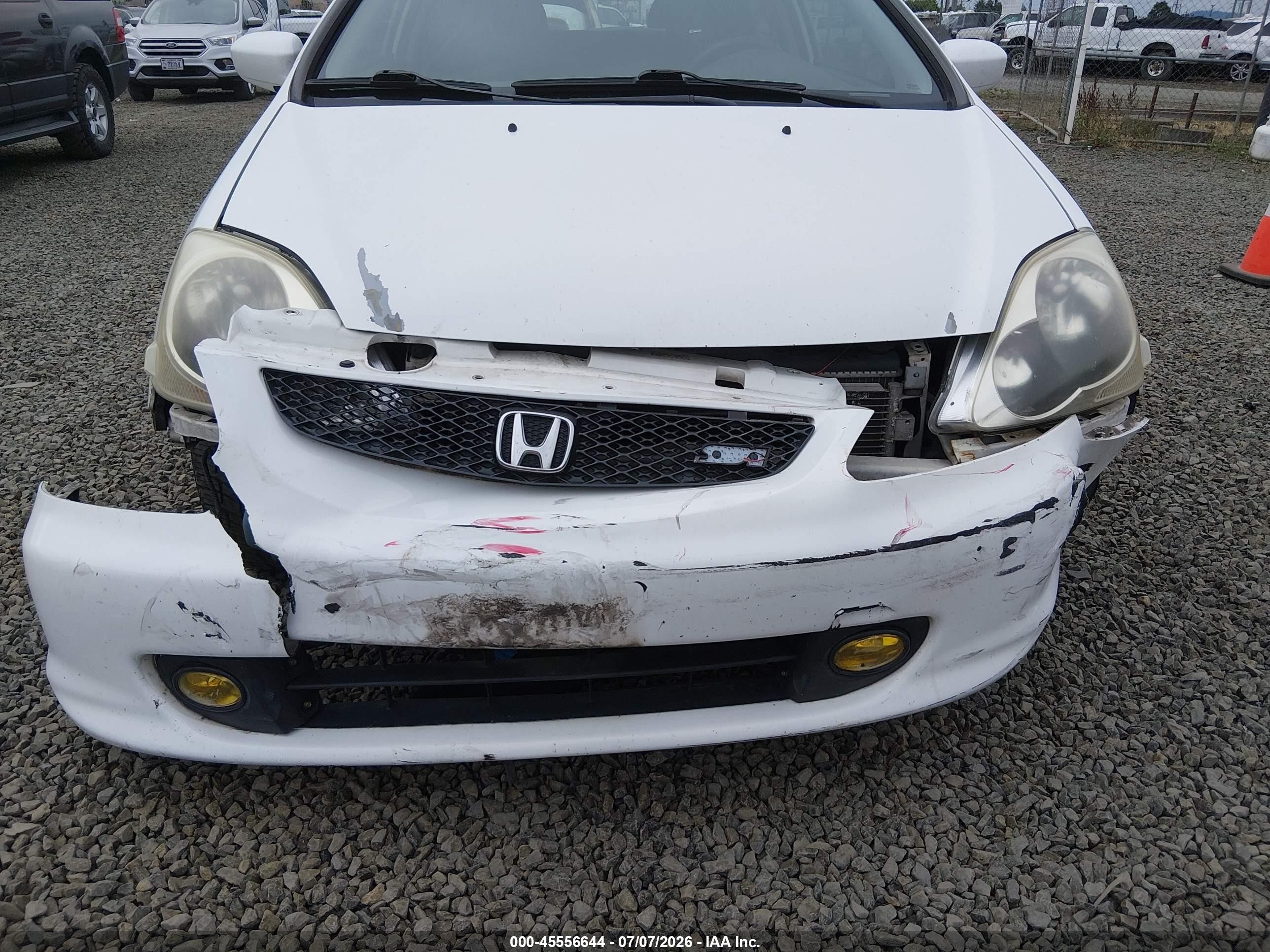 2004 Honda Civic Si White vin: SHHEP33664U501242