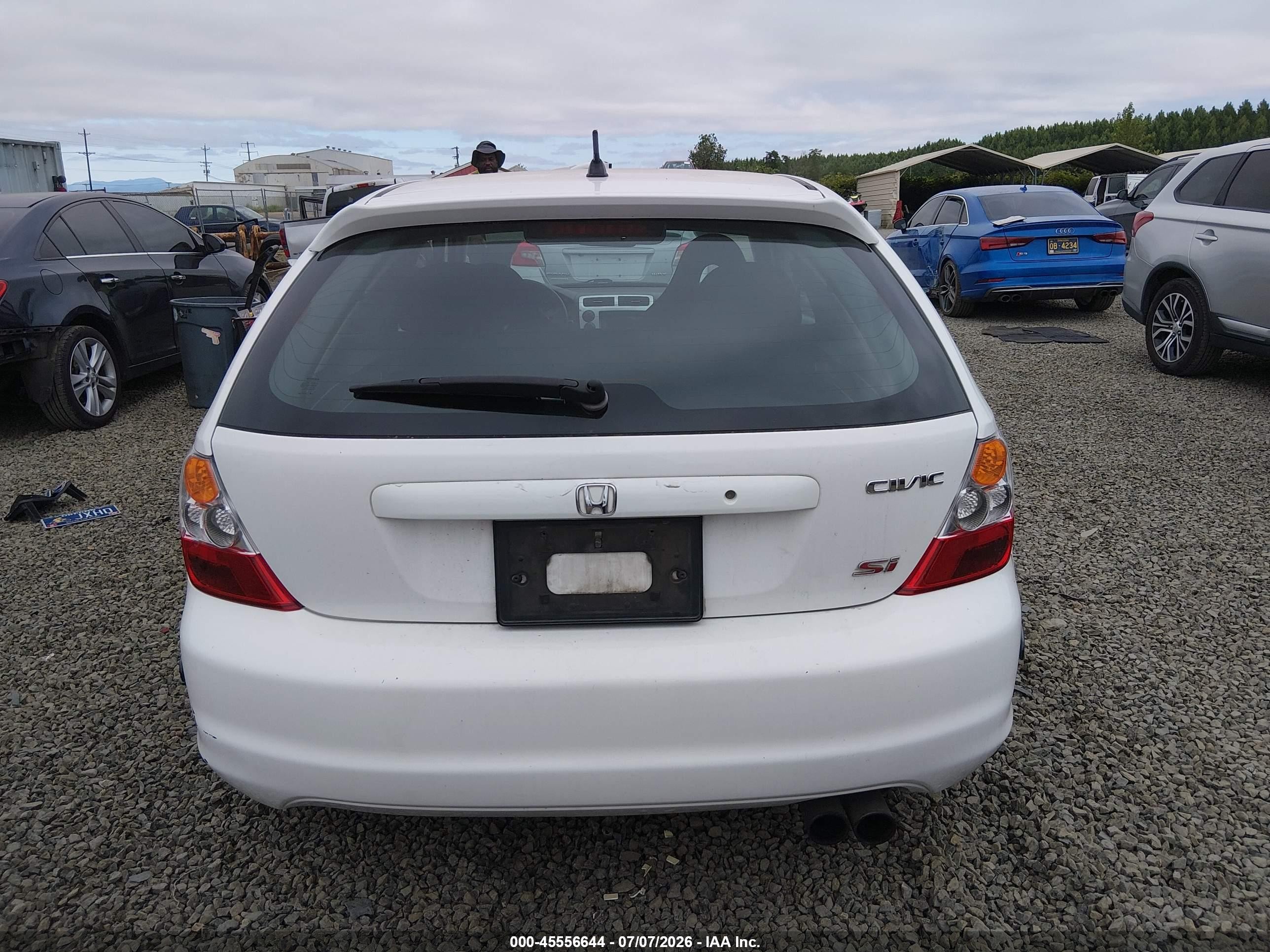 2004 Honda Civic Si White vin: SHHEP33664U501242