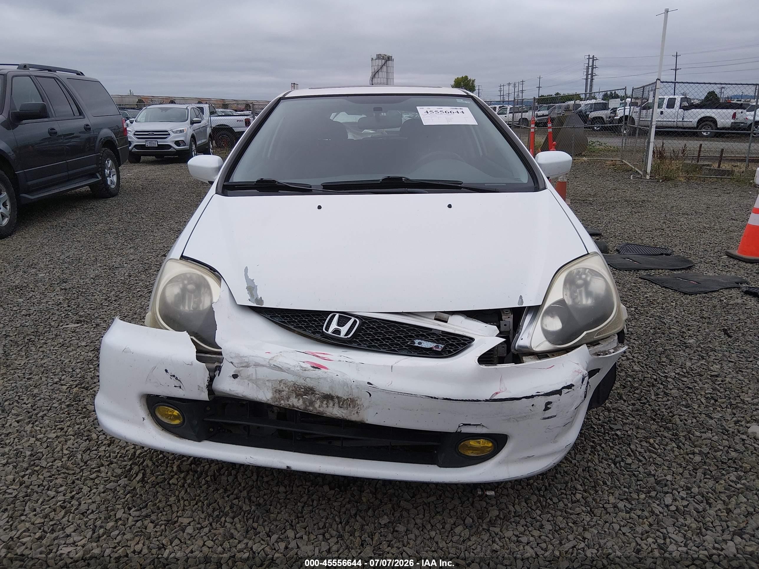 2004 Honda Civic Si White vin: SHHEP33664U501242