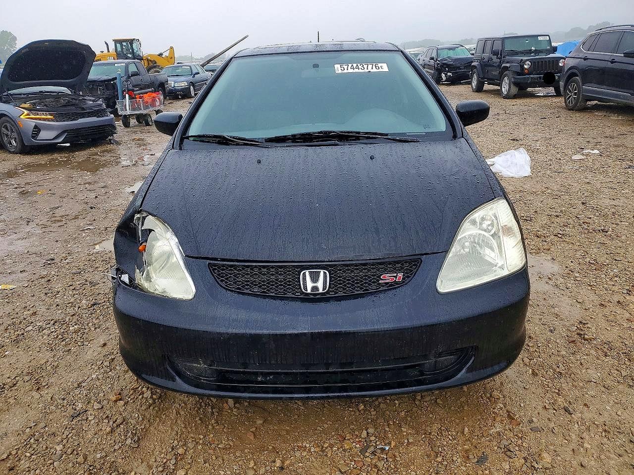 2002 Honda Civic Si Black vin: SHHEP33682U311293