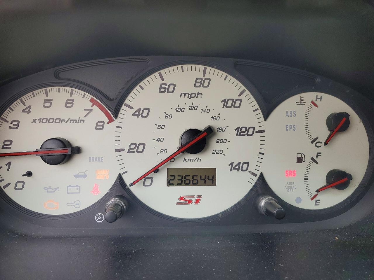 2002 Honda Civic Si Black vin: SHHEP33682U311293