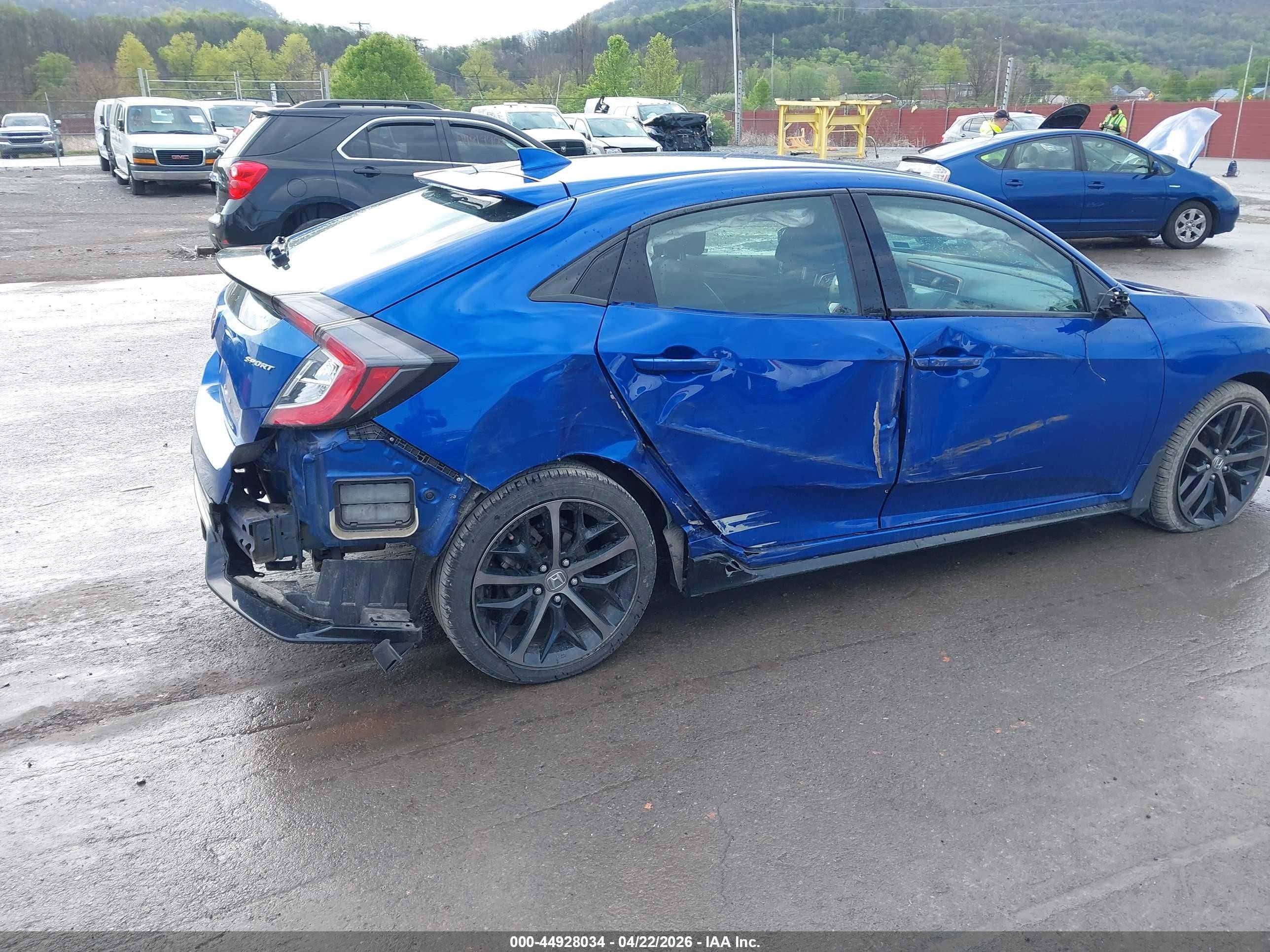 2020 Honda Civic Sport Blue vin: SHHFK7G41LU216191