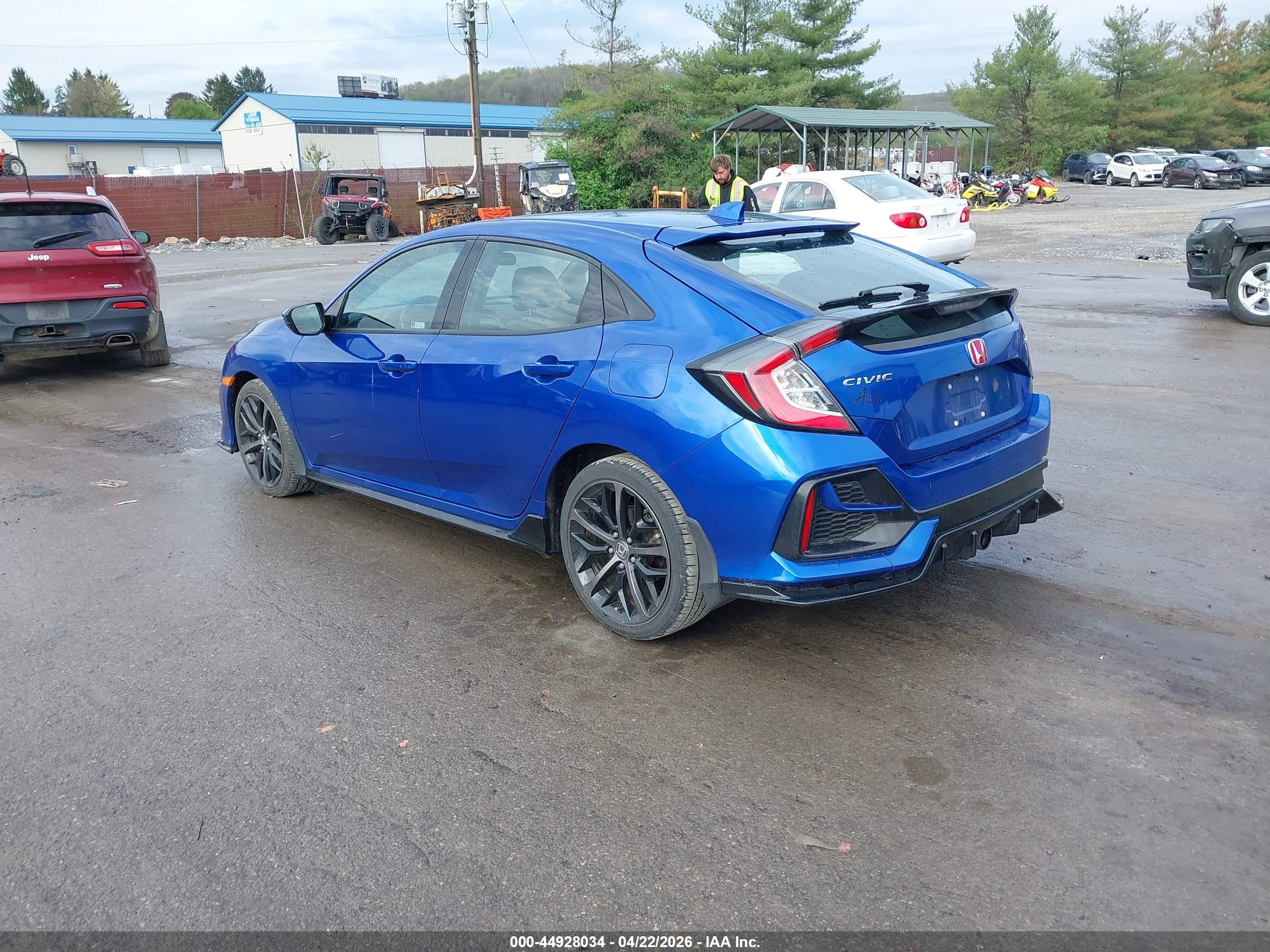 2020 Honda Civic Sport Blue vin: SHHFK7G41LU216191