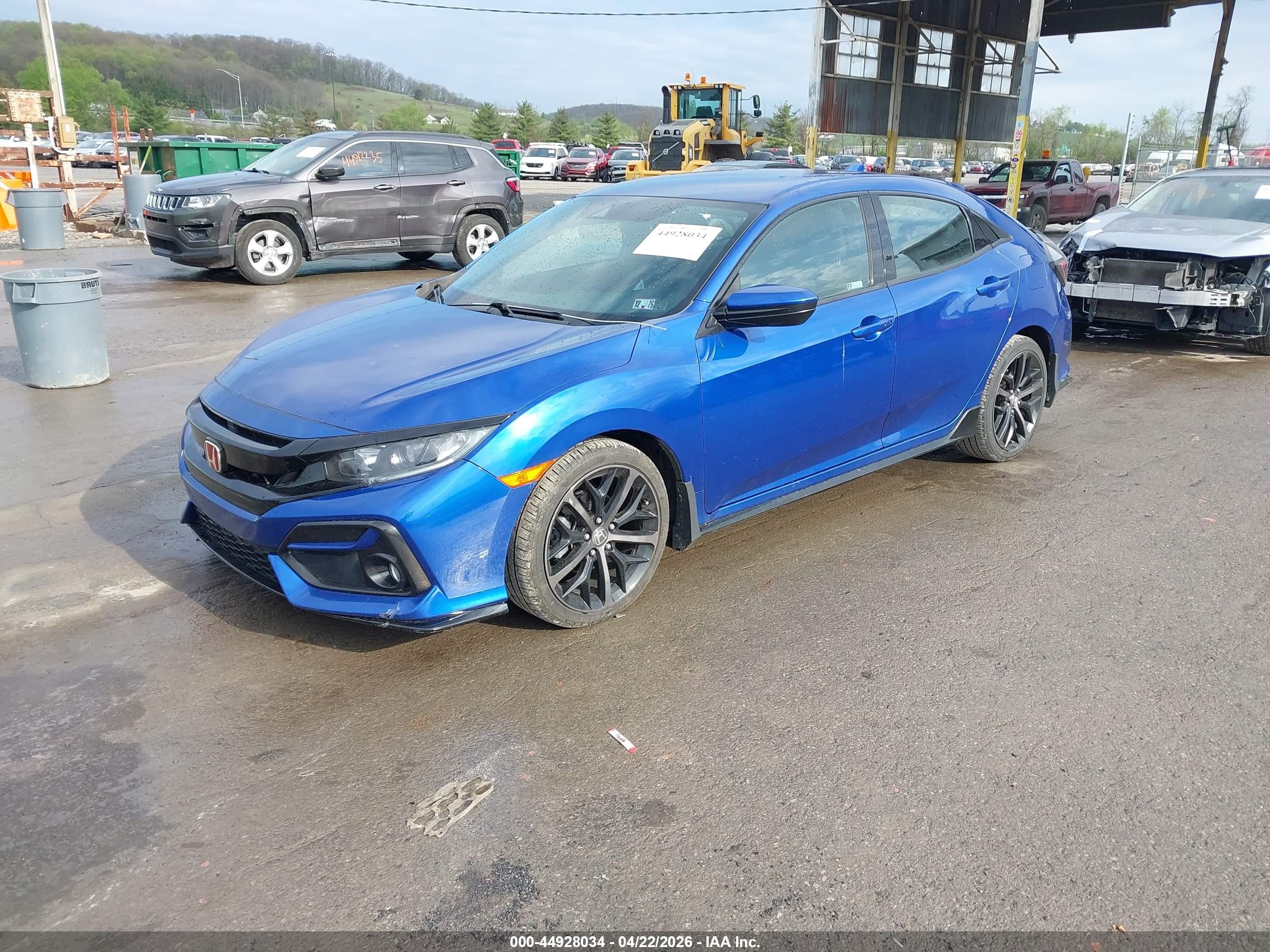 2020 Honda Civic Sport Blue vin: SHHFK7G41LU216191