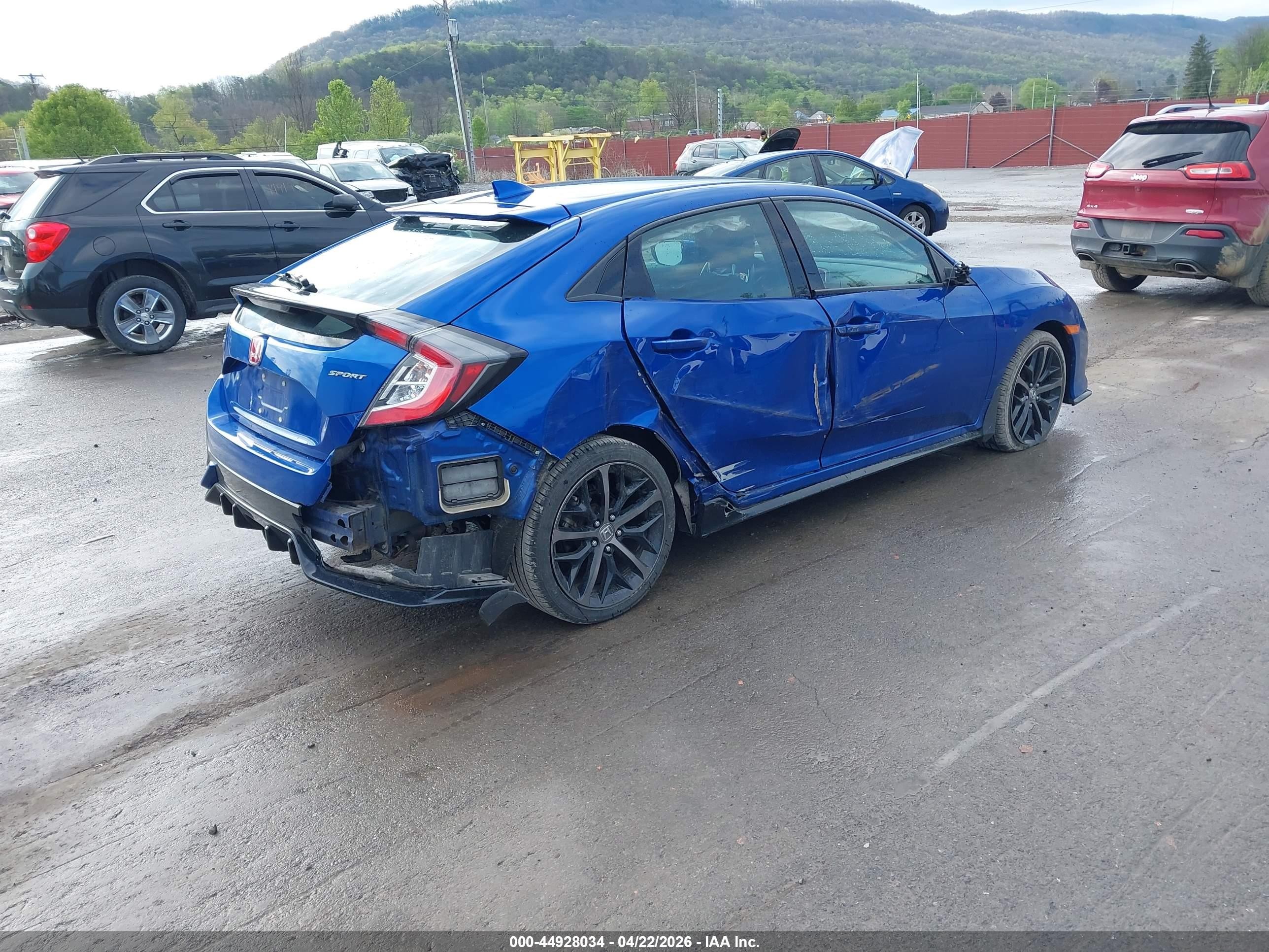 2020 Honda Civic Sport Blue vin: SHHFK7G41LU216191