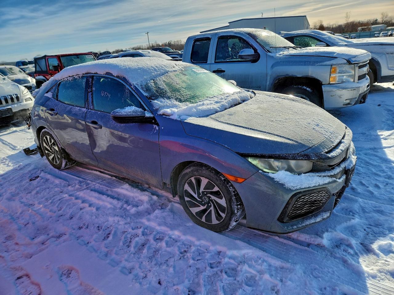 2017 Honda Civic Lx Silver vin: SHHFK7H23HU417773