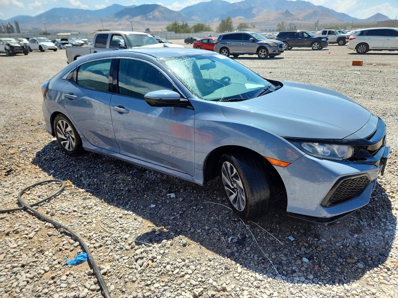 2017 Honda Civic Lx Blue vin: SHHFK7H25HU225156