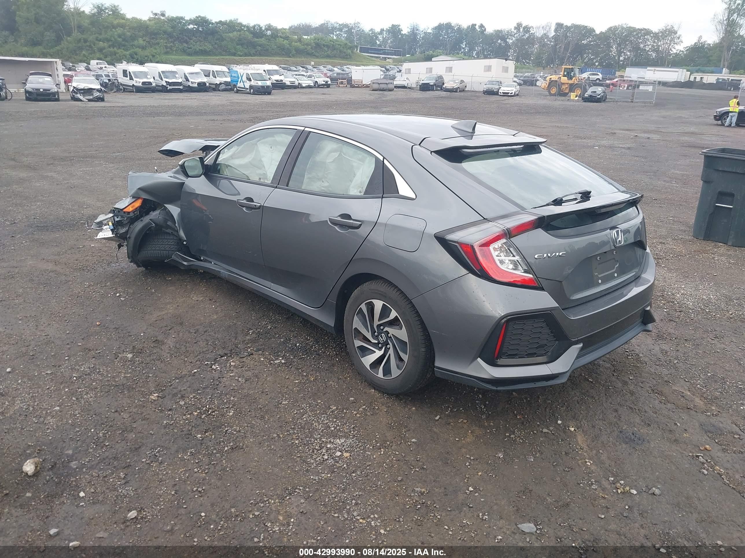 2018 Honda Civic Lx Серый vin: SHHFK7H25JU400544