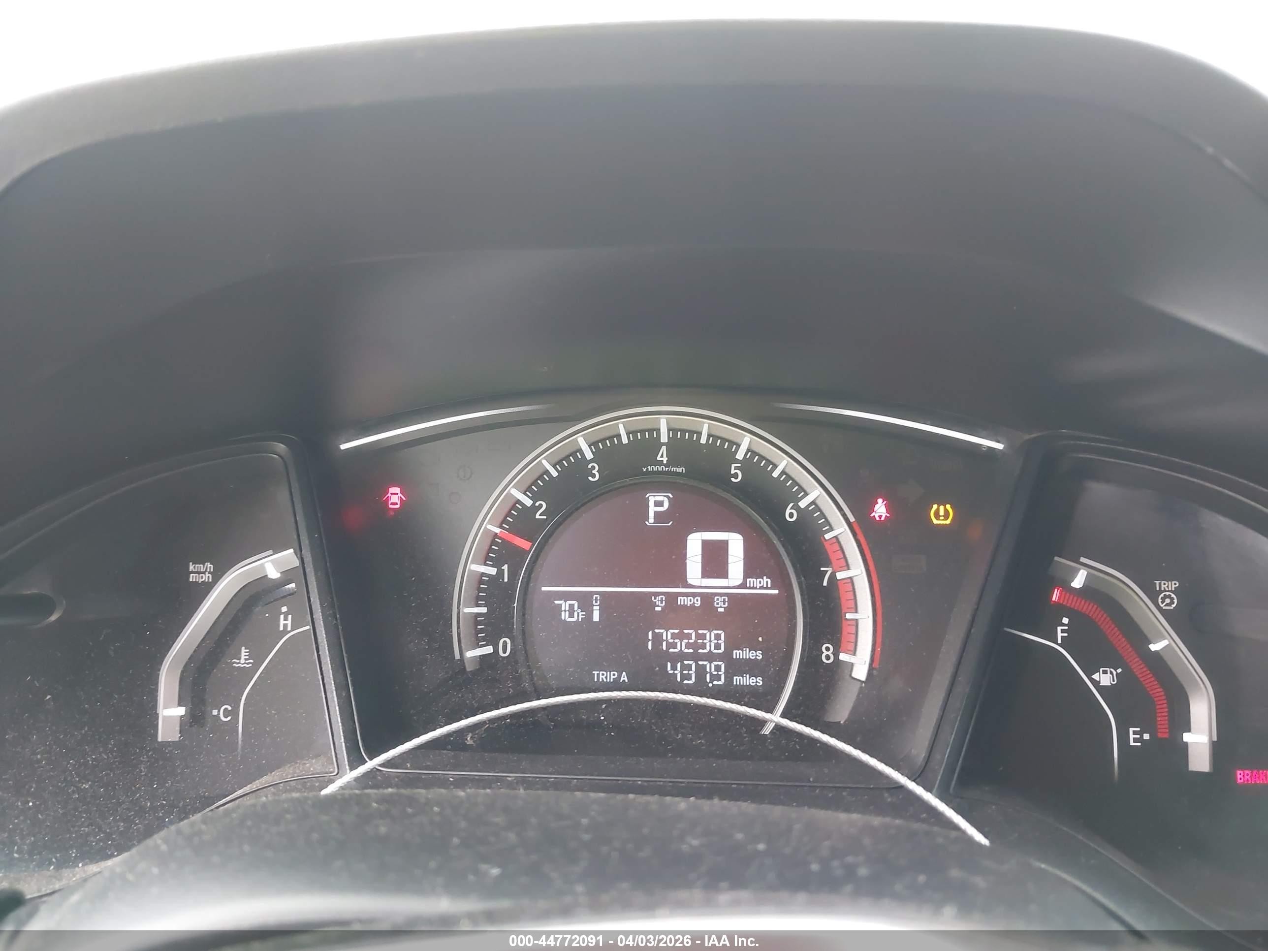 2017 Honda Civic Lx Серый vin: SHHFK7H26HU415662