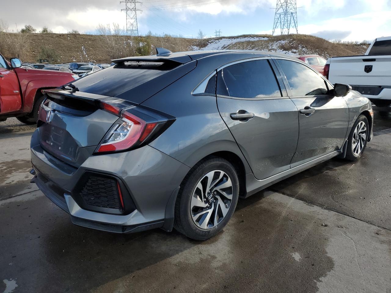2017 Honda Civic Lx Gray vin: SHHFK7H29HU226228