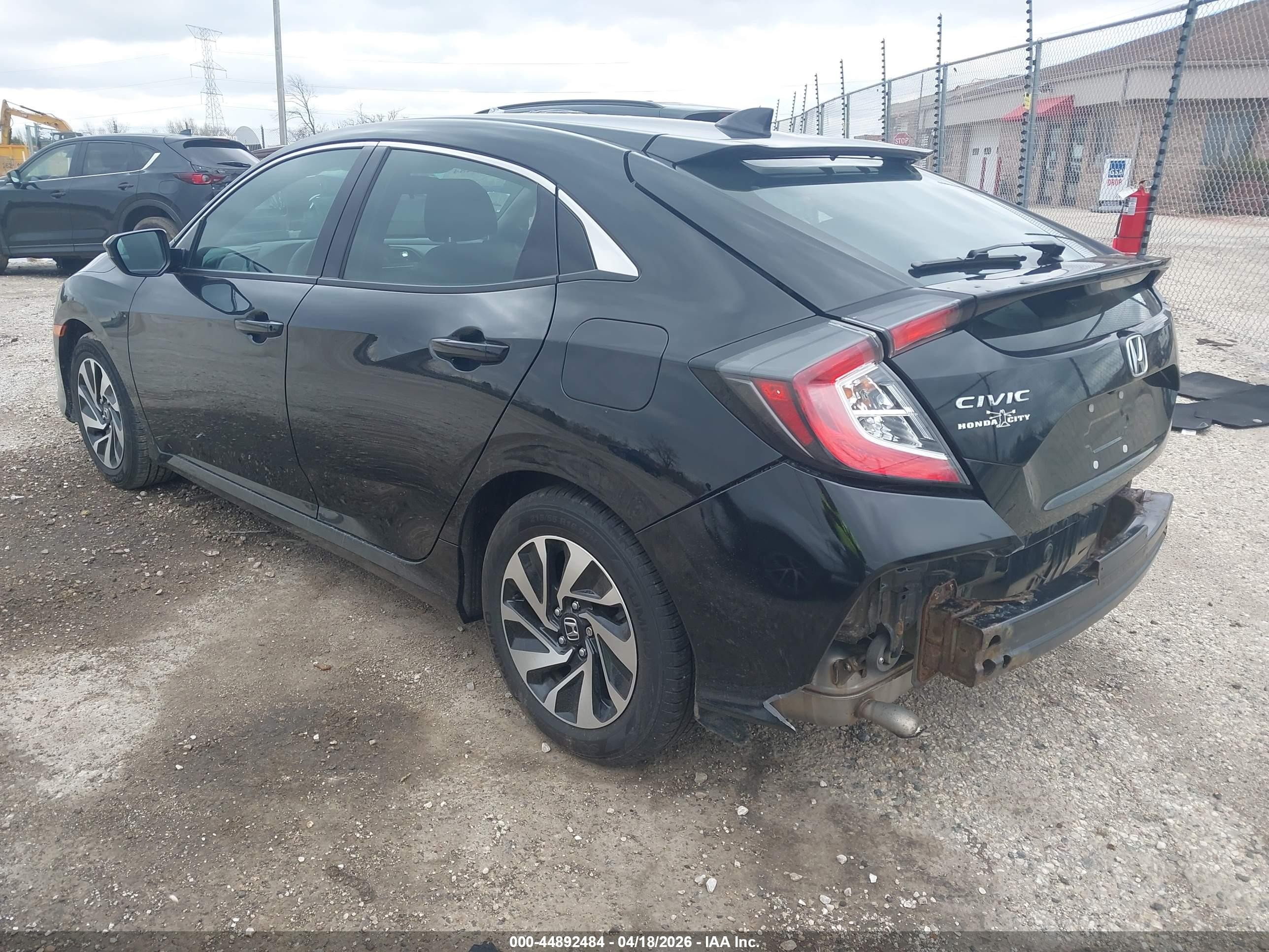 2019 Honda Civic Lx Black vin: SHHFK7H30KU200245
