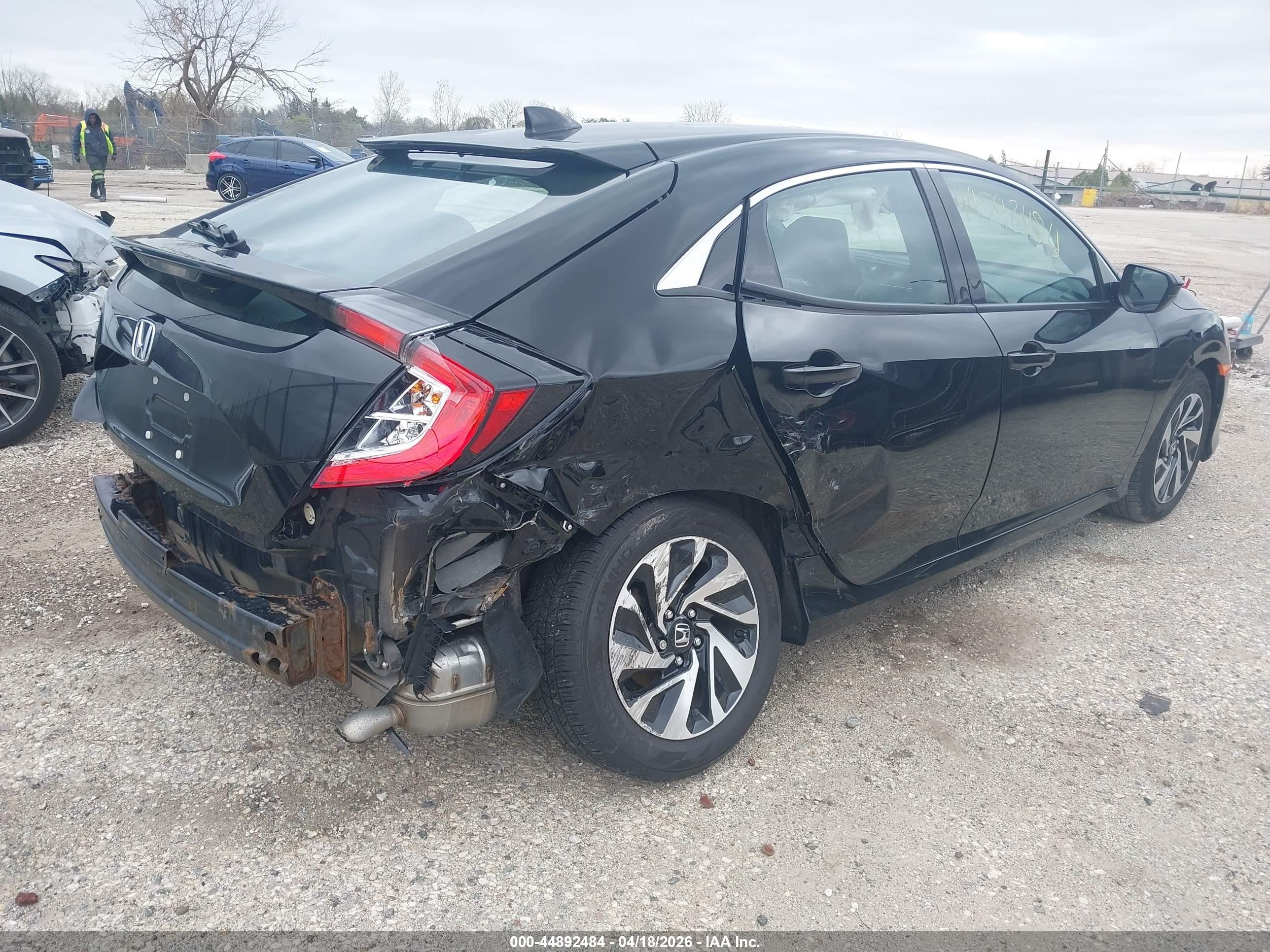 2019 Honda Civic Lx Black vin: SHHFK7H30KU200245