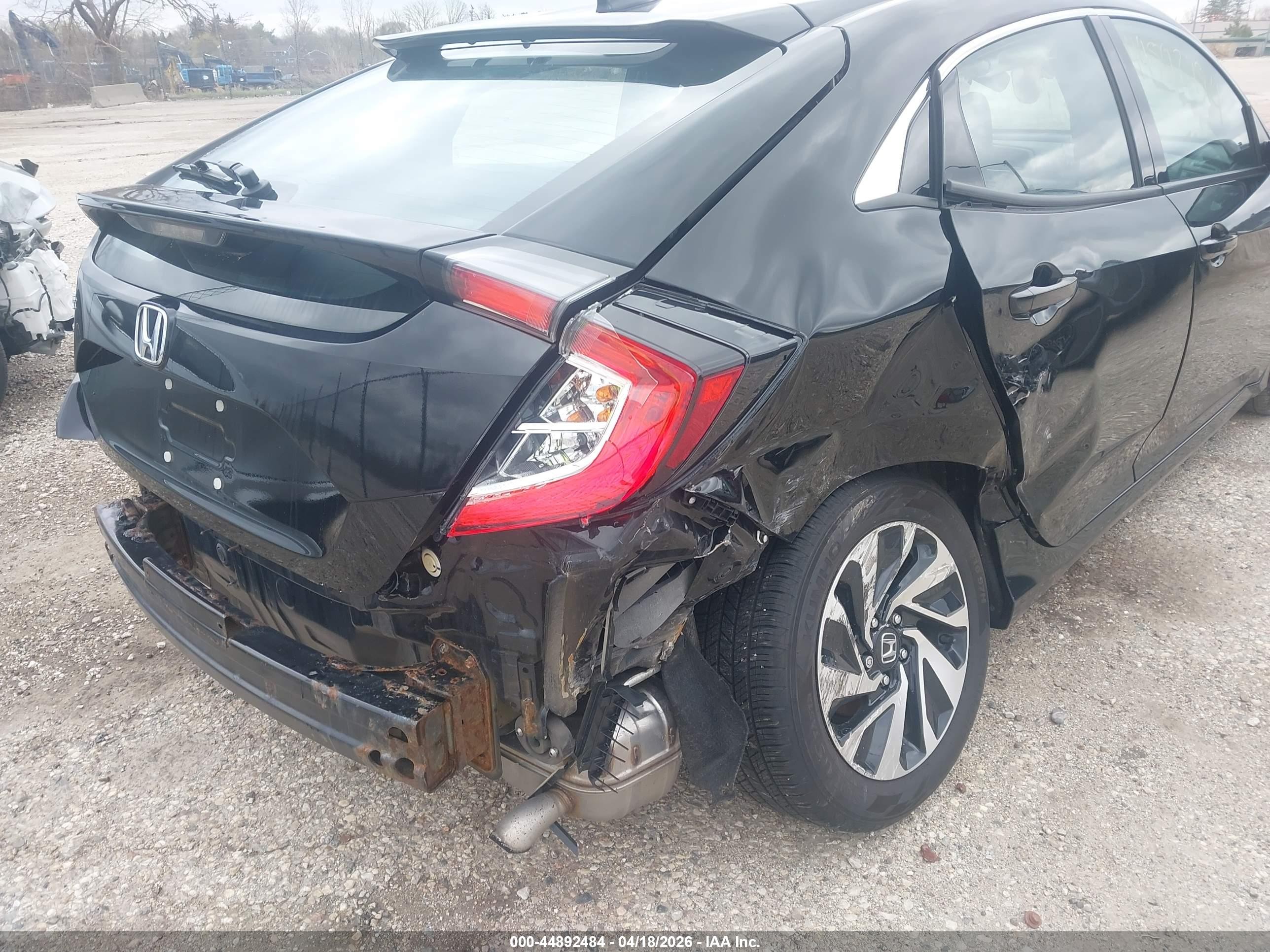 2019 Honda Civic Lx Black vin: SHHFK7H30KU200245