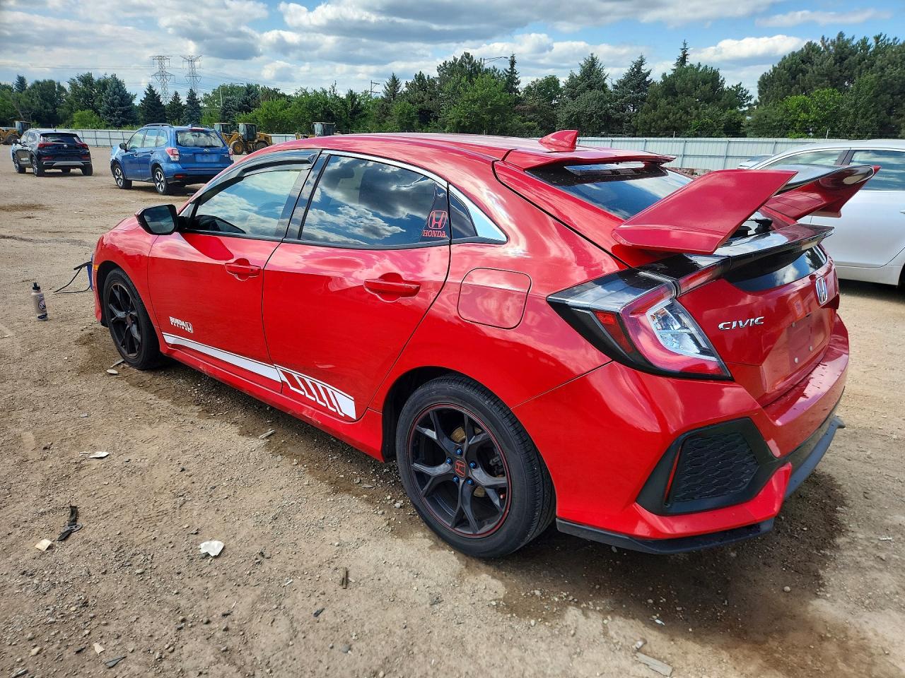 2019 Honda Civic Lx Red vin: SHHFK7H30KU200309