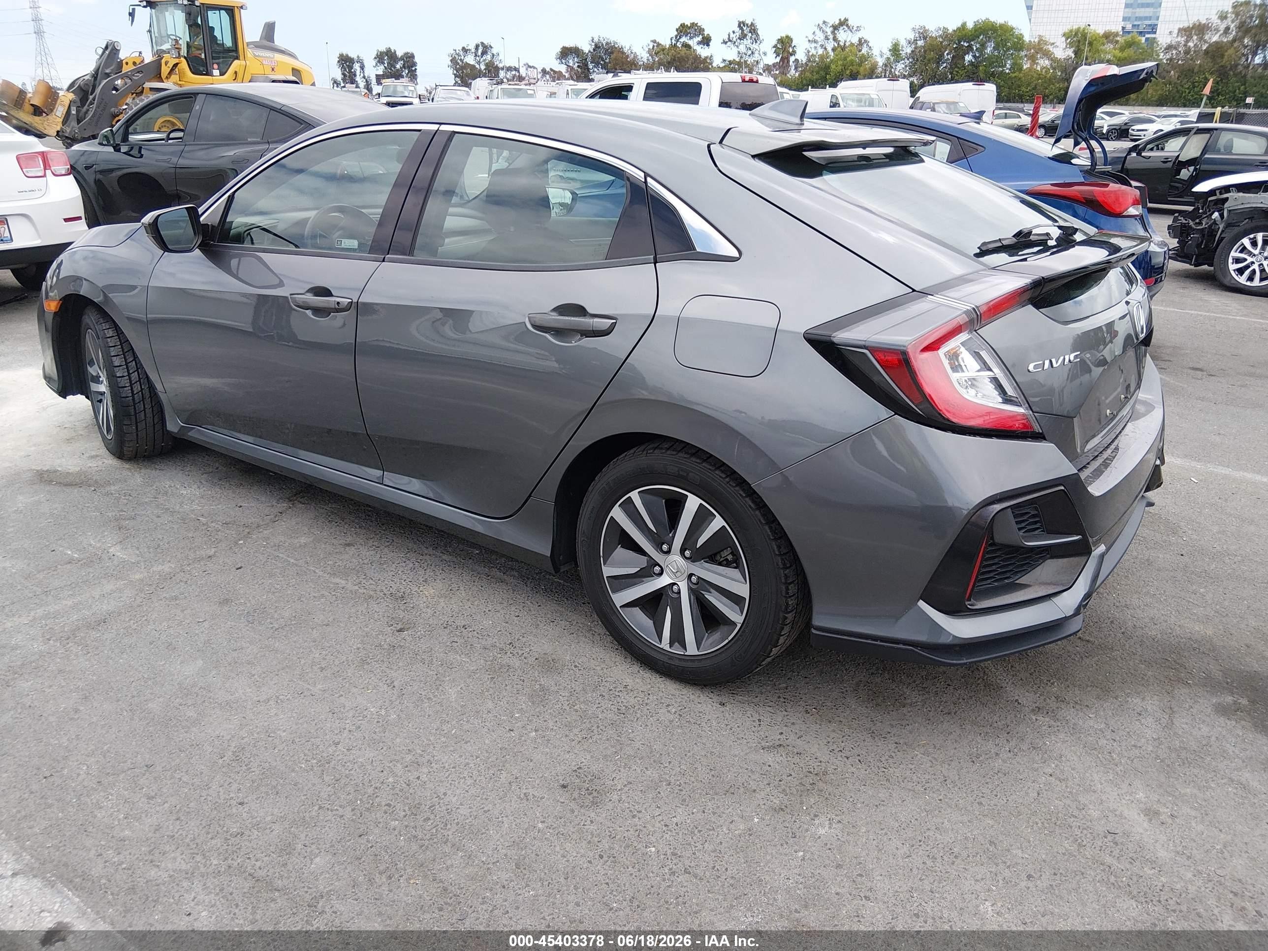 2020 Honda Civic Lx Gray vin: SHHFK7H31LU406739