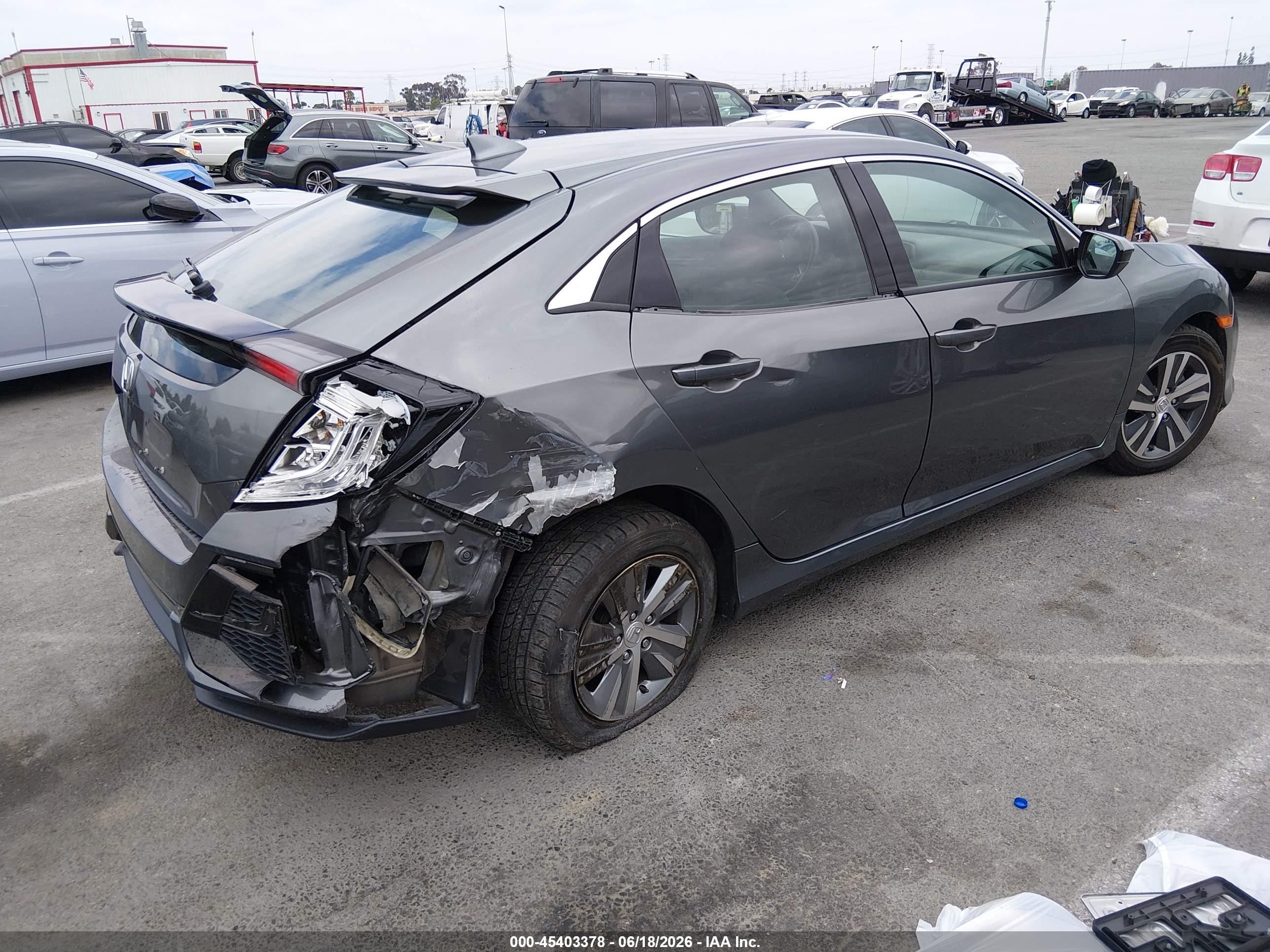 2020 Honda Civic Lx Gray vin: SHHFK7H31LU406739