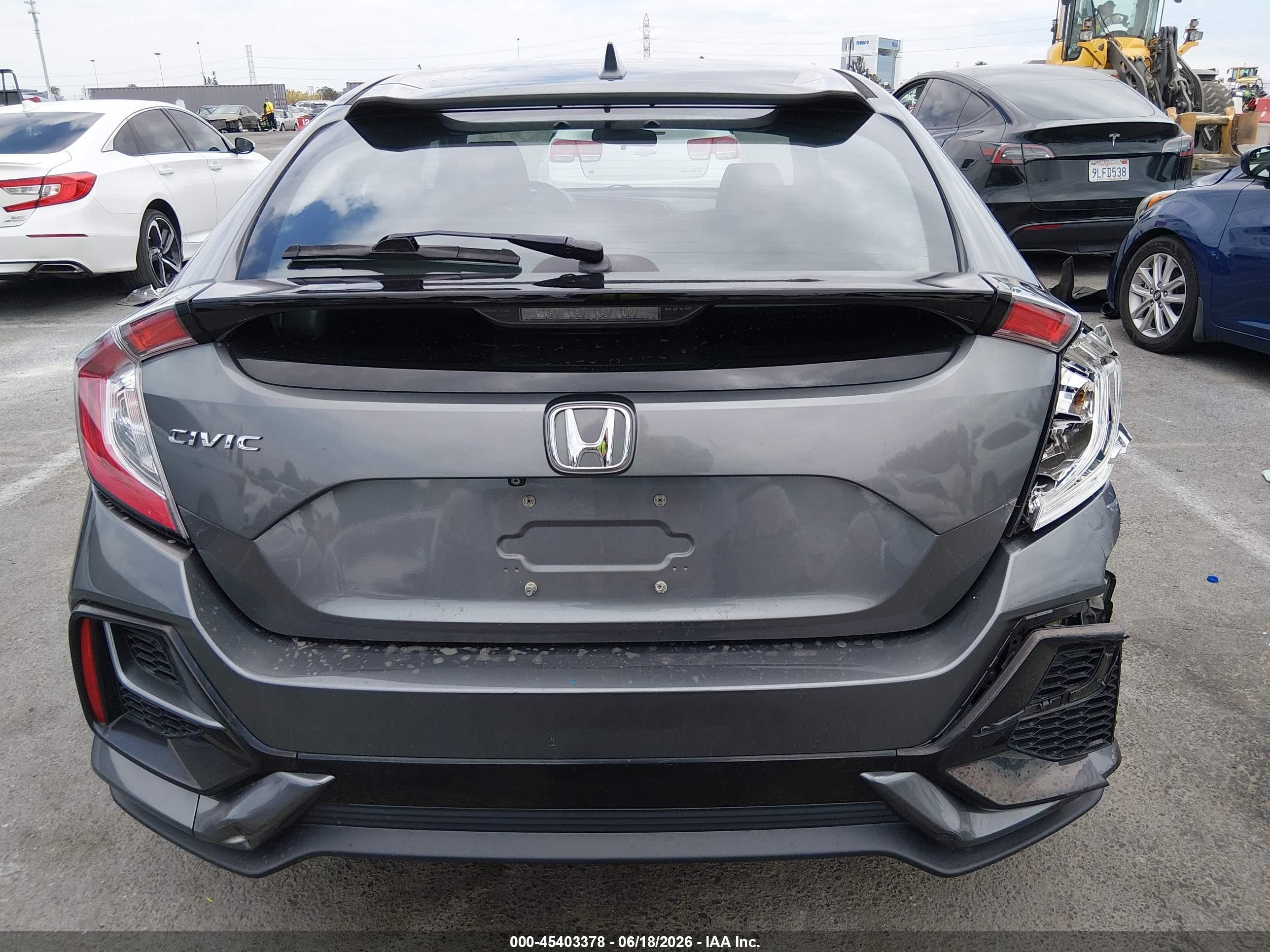 2020 Honda Civic Lx Gray vin: SHHFK7H31LU406739