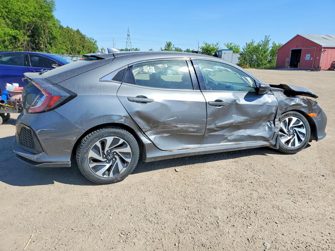 2018 Honda Civic Lx Серебряный vin: SHHFK7H32JU301012