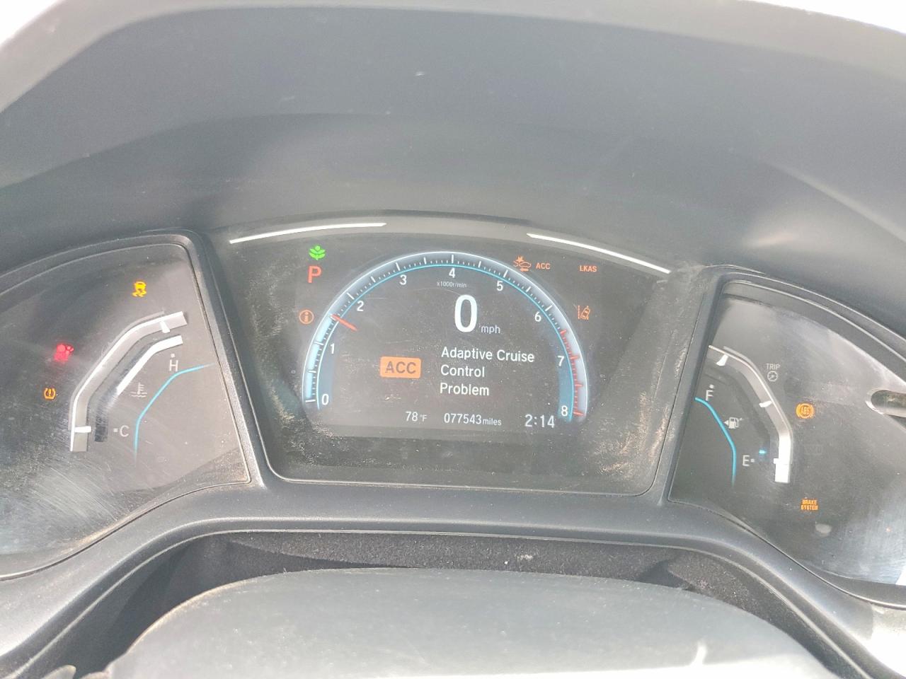2019 Honda Civic Lx Gray vin: SHHFK7H32KU414119