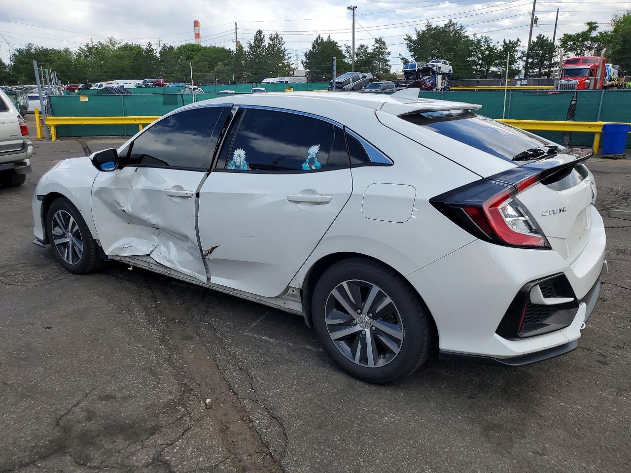2020 Honda Civic Lx White vin: SHHFK7H39LU211620