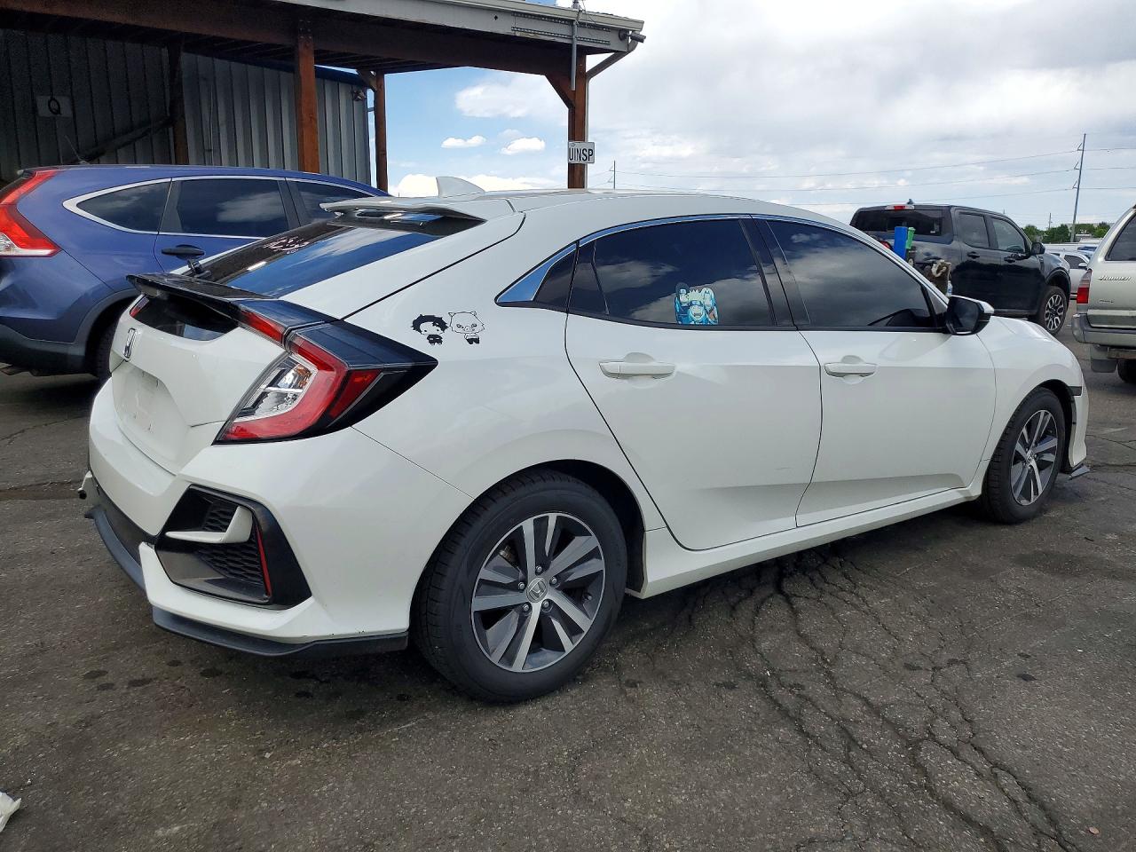 2020 Honda Civic Lx White vin: SHHFK7H39LU211620