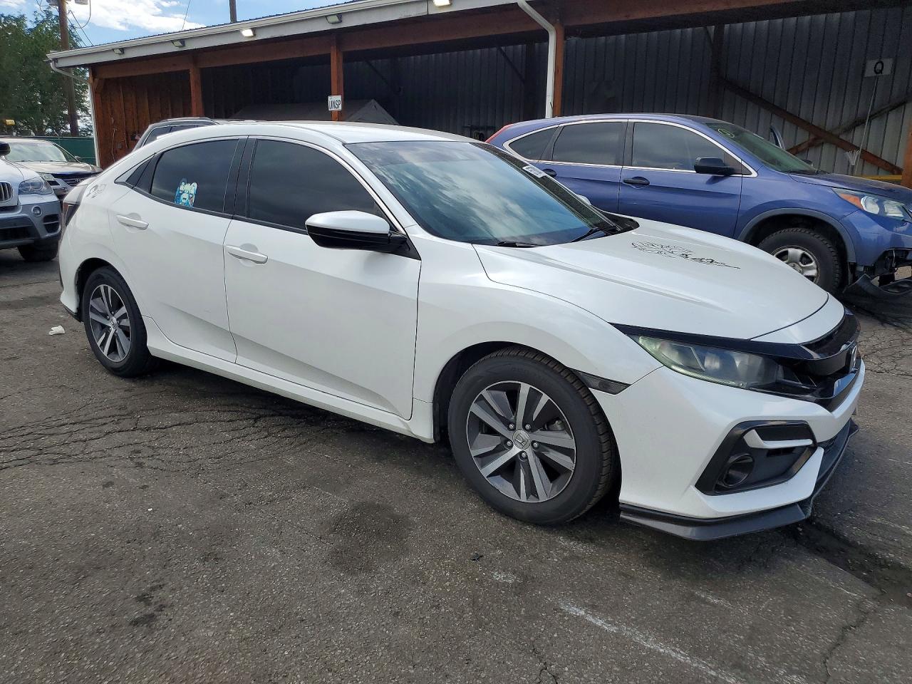 2020 Honda Civic Lx White vin: SHHFK7H39LU211620