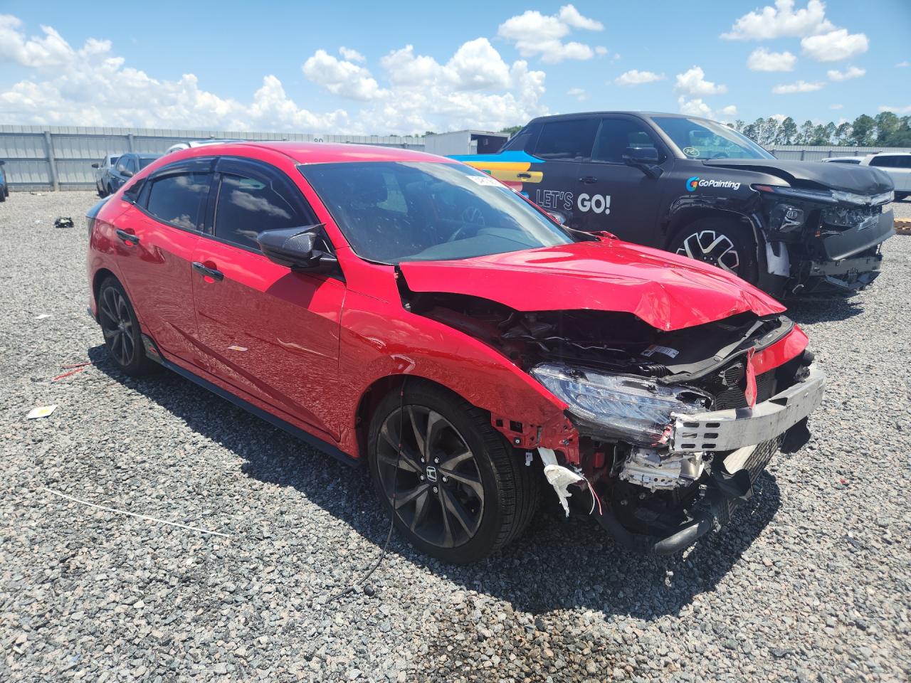2017 Honda Civic Sport Red vin: SHHFK7H41HU225785