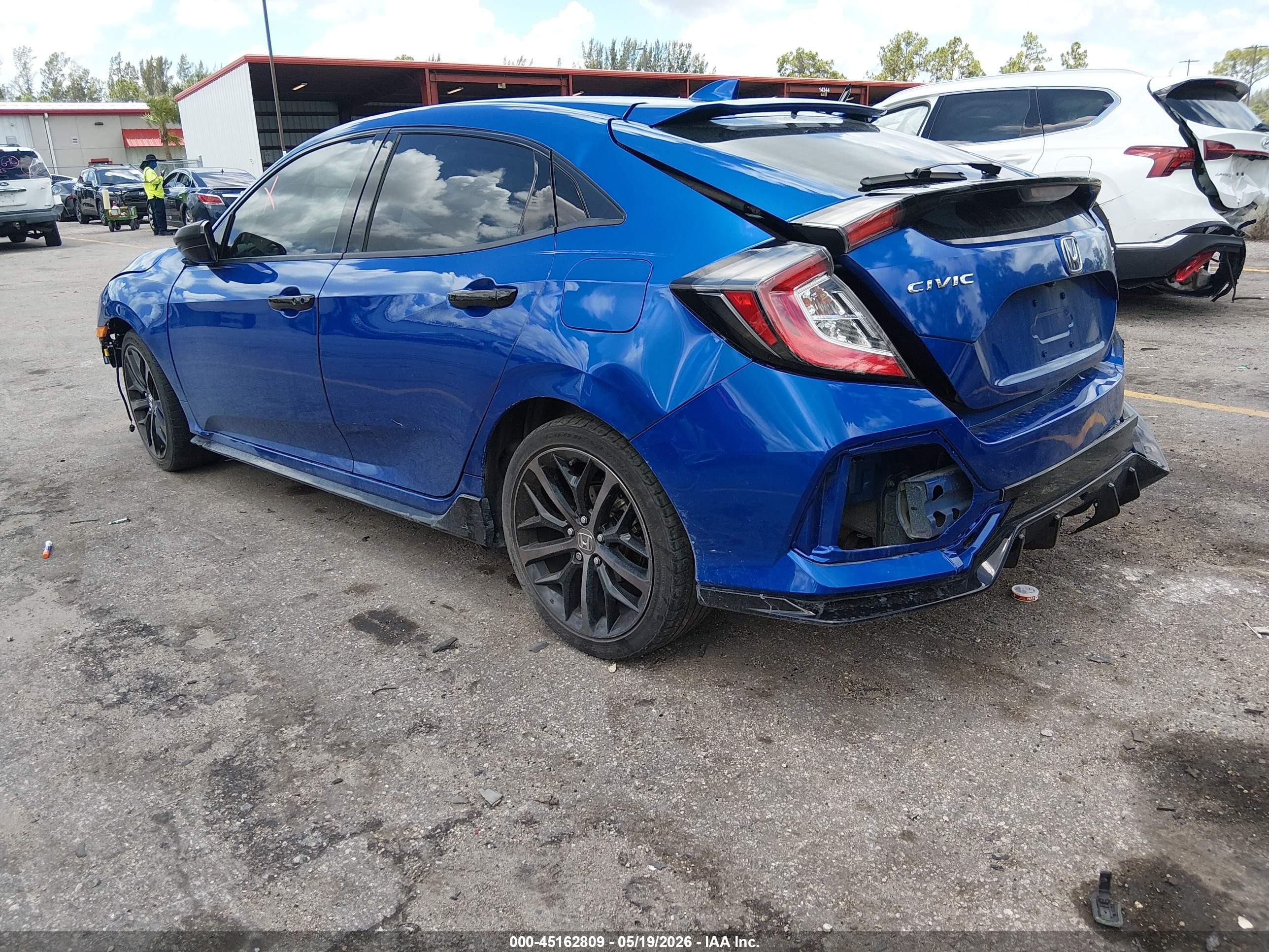 2020 Honda Civic Sport Синий vin: SHHFK7H41LU208929
