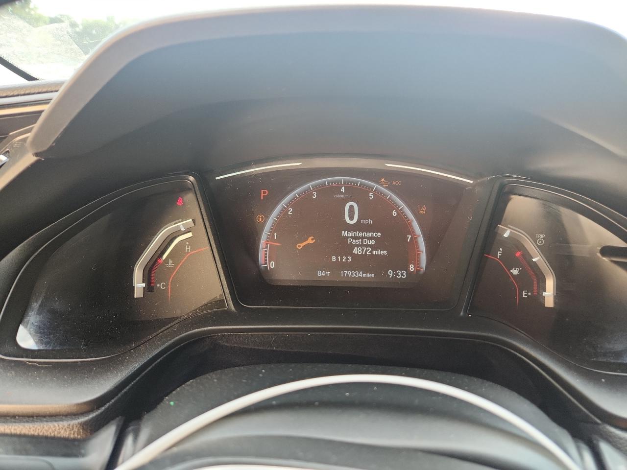 2021 Honda Civic Sport Black vin: SHHFK7H42MU223344 Damage: Warning Light - Maintenance, On, Unacceptable