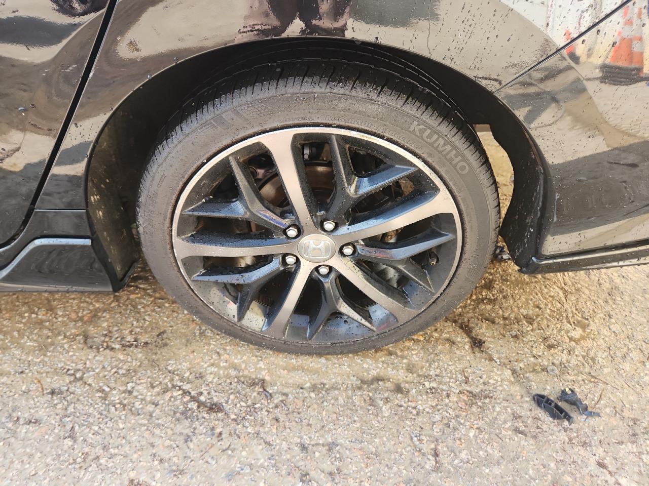 2021 Honda Civic Sport Black vin: SHHFK7H42MU223344 Damage: Left Rear Wheel, Curb Rash, > 12 Inches