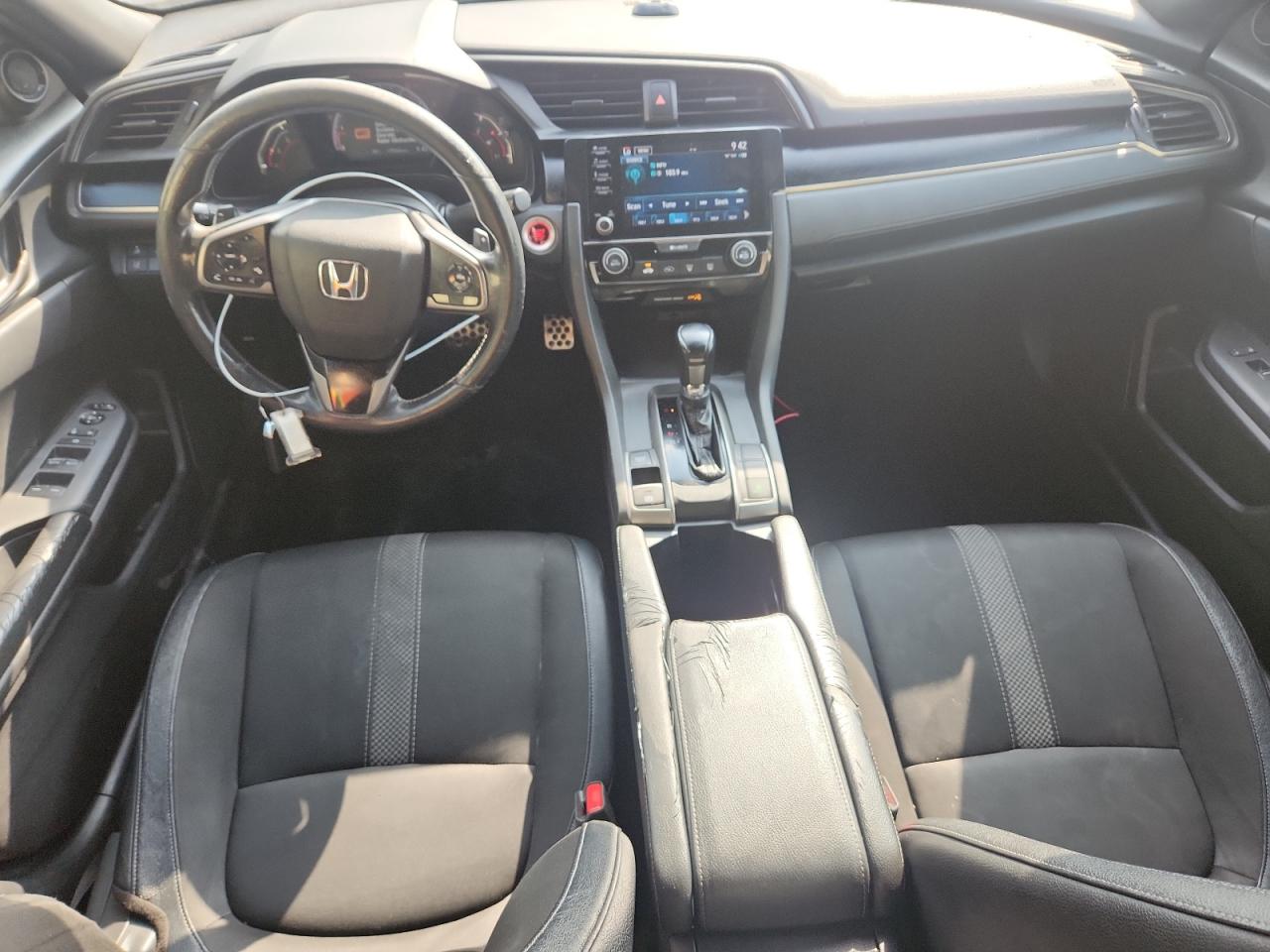 2021 Honda Civic Sport Black vin: SHHFK7H42MU223344 Damage: Left Front Armrest, Worn, Acceptable