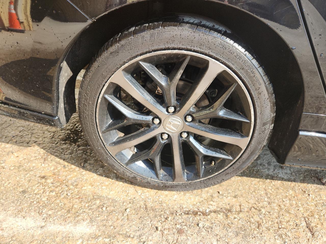 2021 Honda Civic Sport Black vin: SHHFK7H42MU223344 Damage: Right Rear Wheel, Curb Rash, > 12 Inches