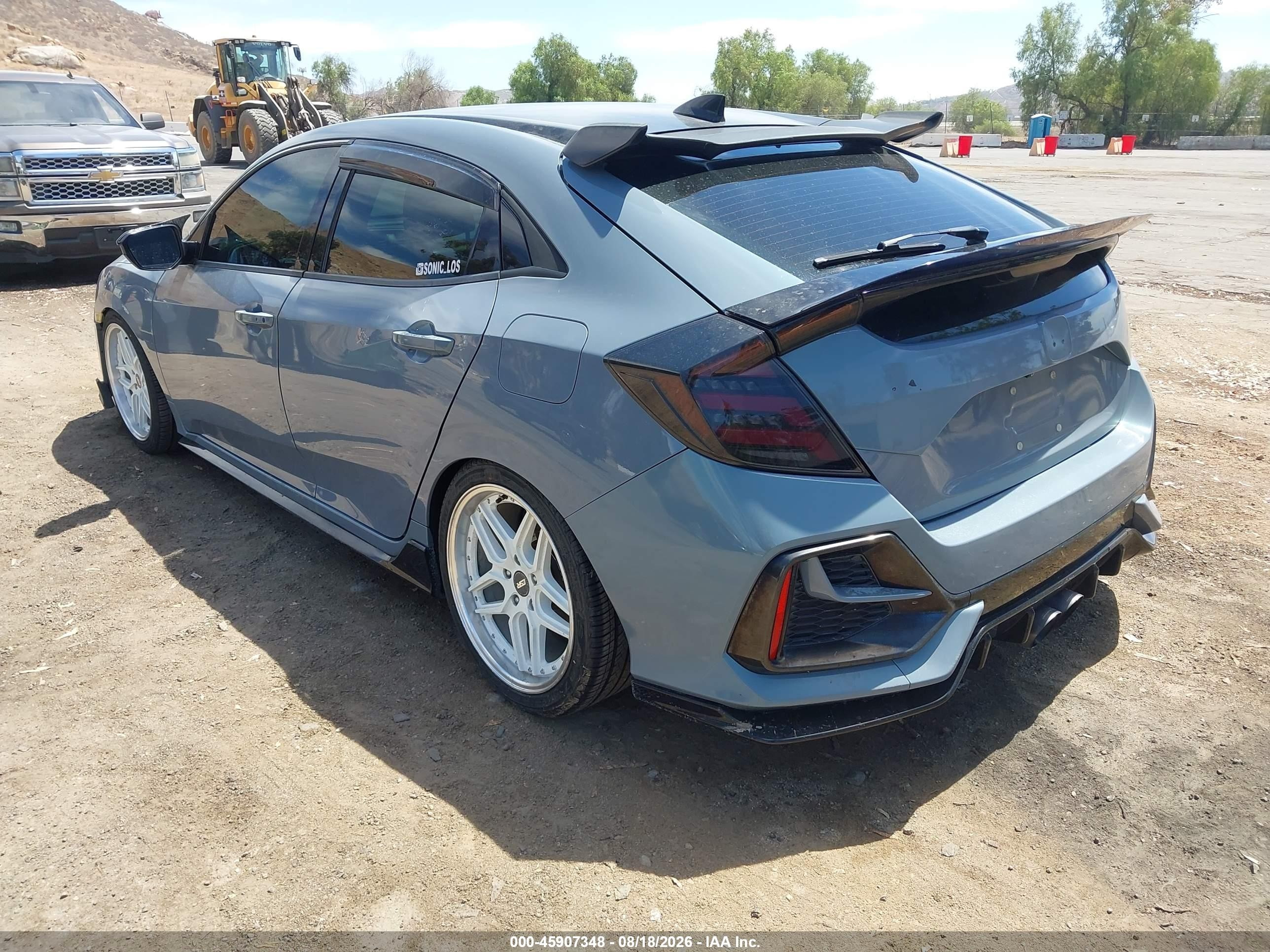 2020 Honda Civic Sport Серый vin: SHHFK7H44LU411149