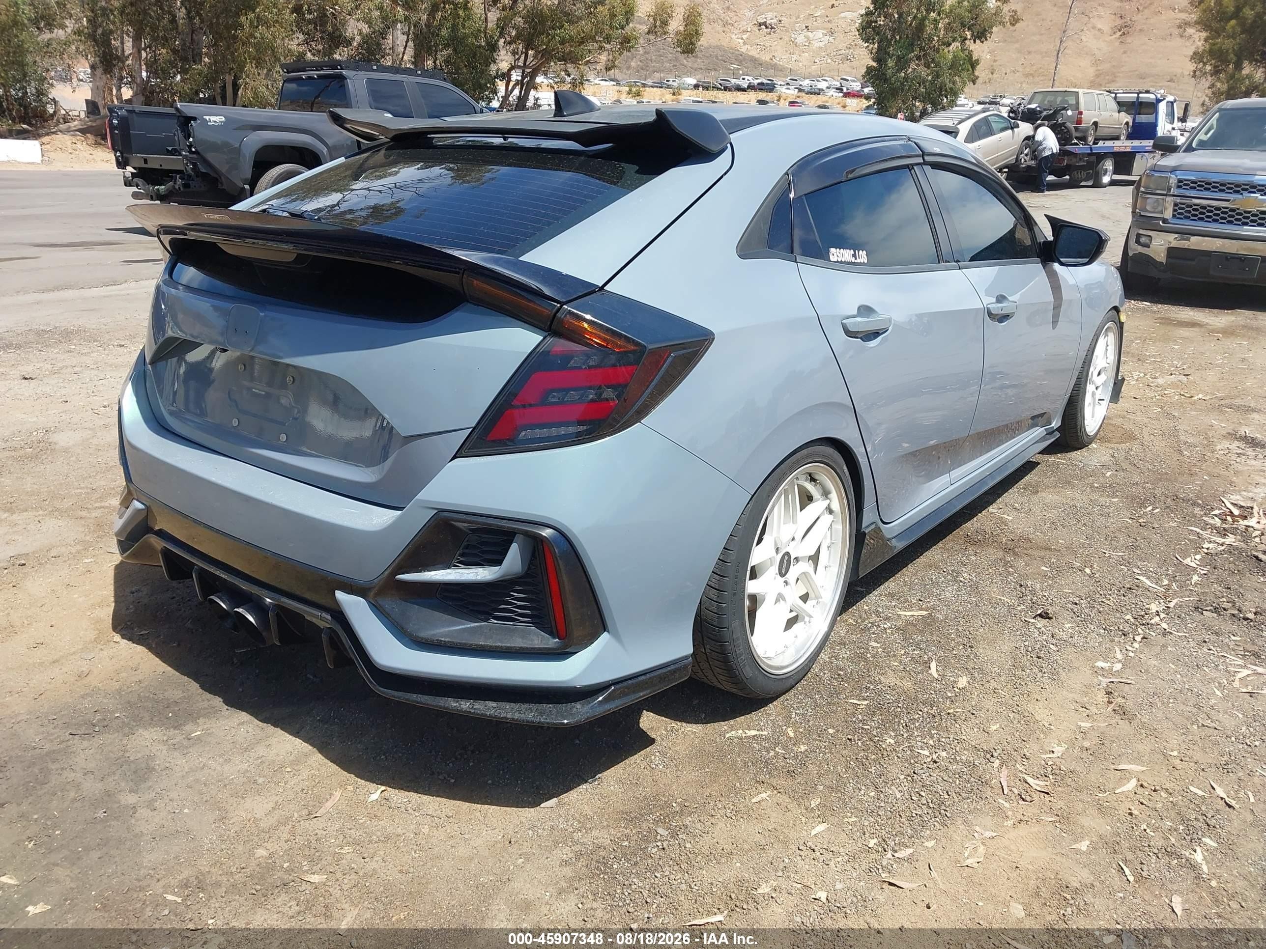2020 Honda Civic Sport Серый vin: SHHFK7H44LU411149