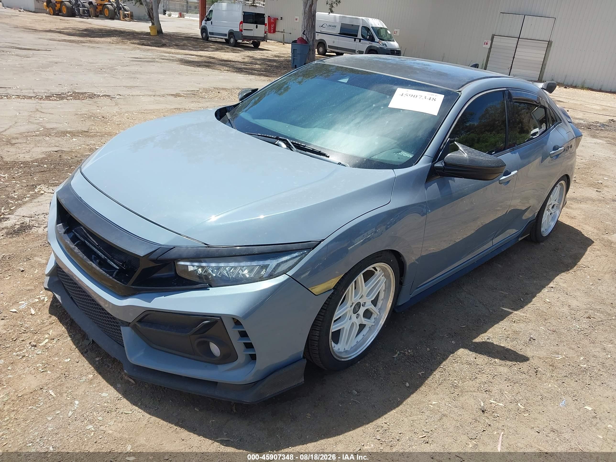 2020 Honda Civic Sport Серый vin: SHHFK7H44LU411149