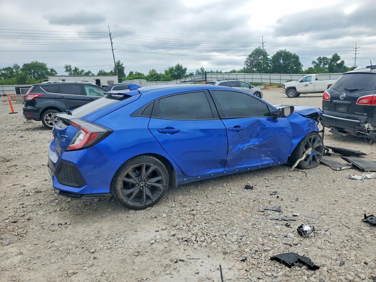 2018 Honda Civic Sport Blue vin: SHHFK7H45JU410587