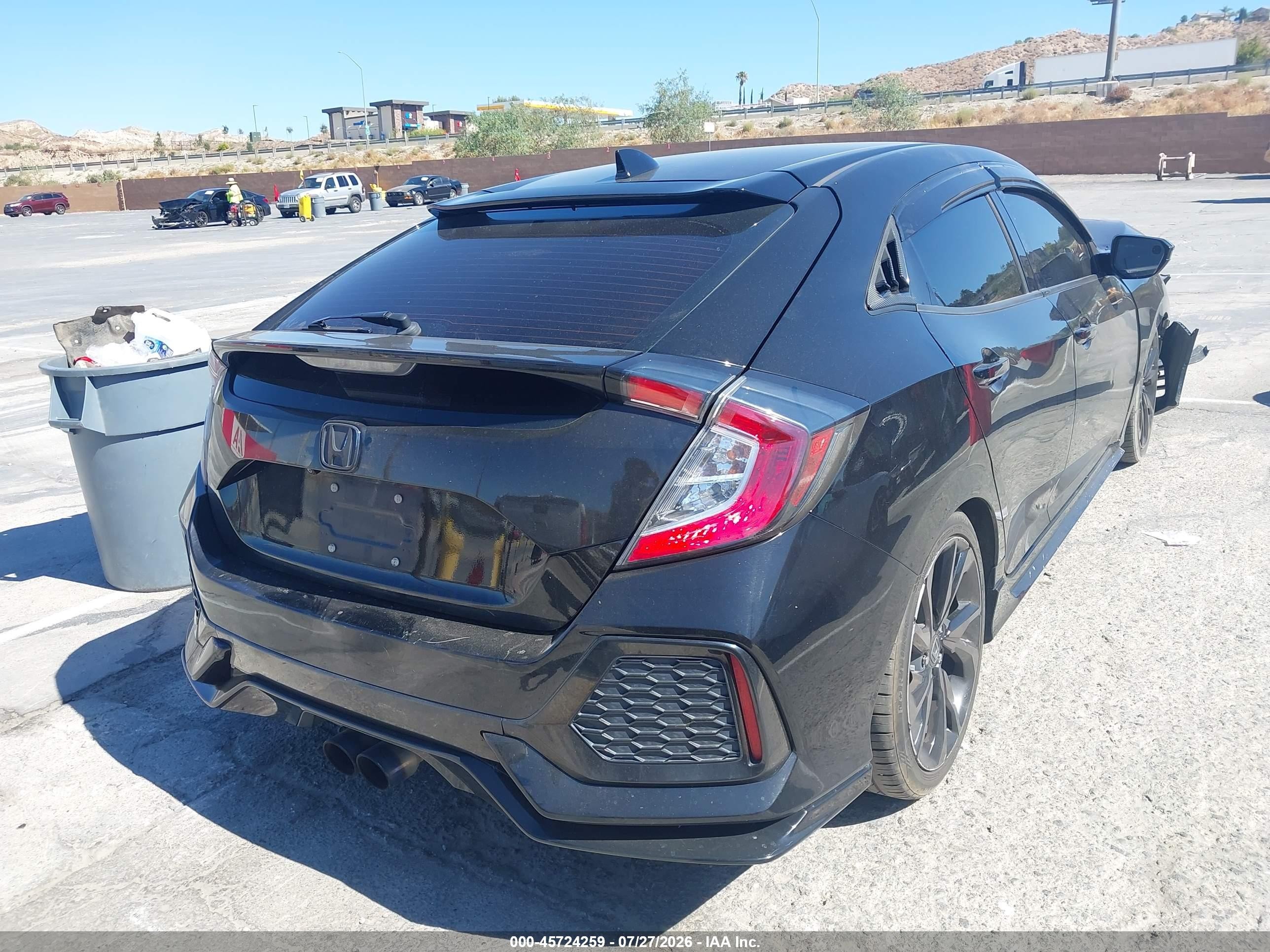 2018 Honda Civic Sport Black vin: SHHFK7H45JU411755