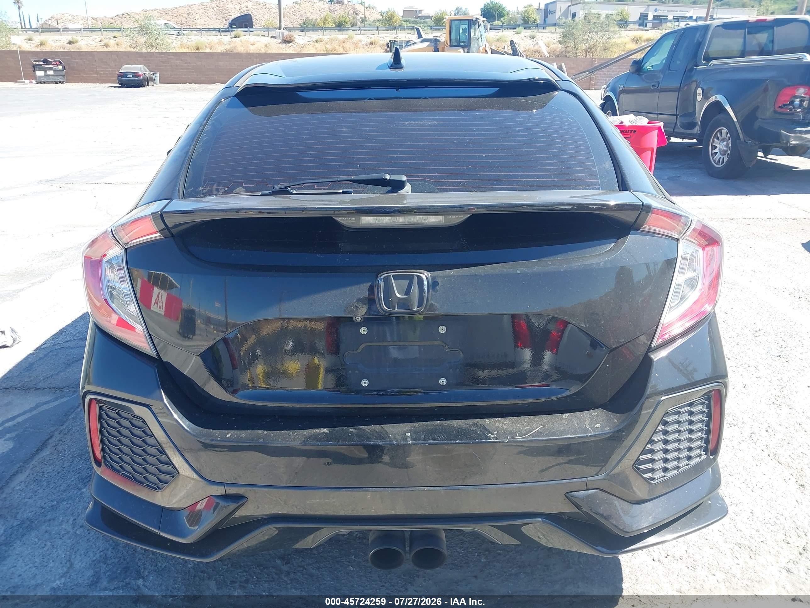 2018 Honda Civic Sport Black vin: SHHFK7H45JU411755