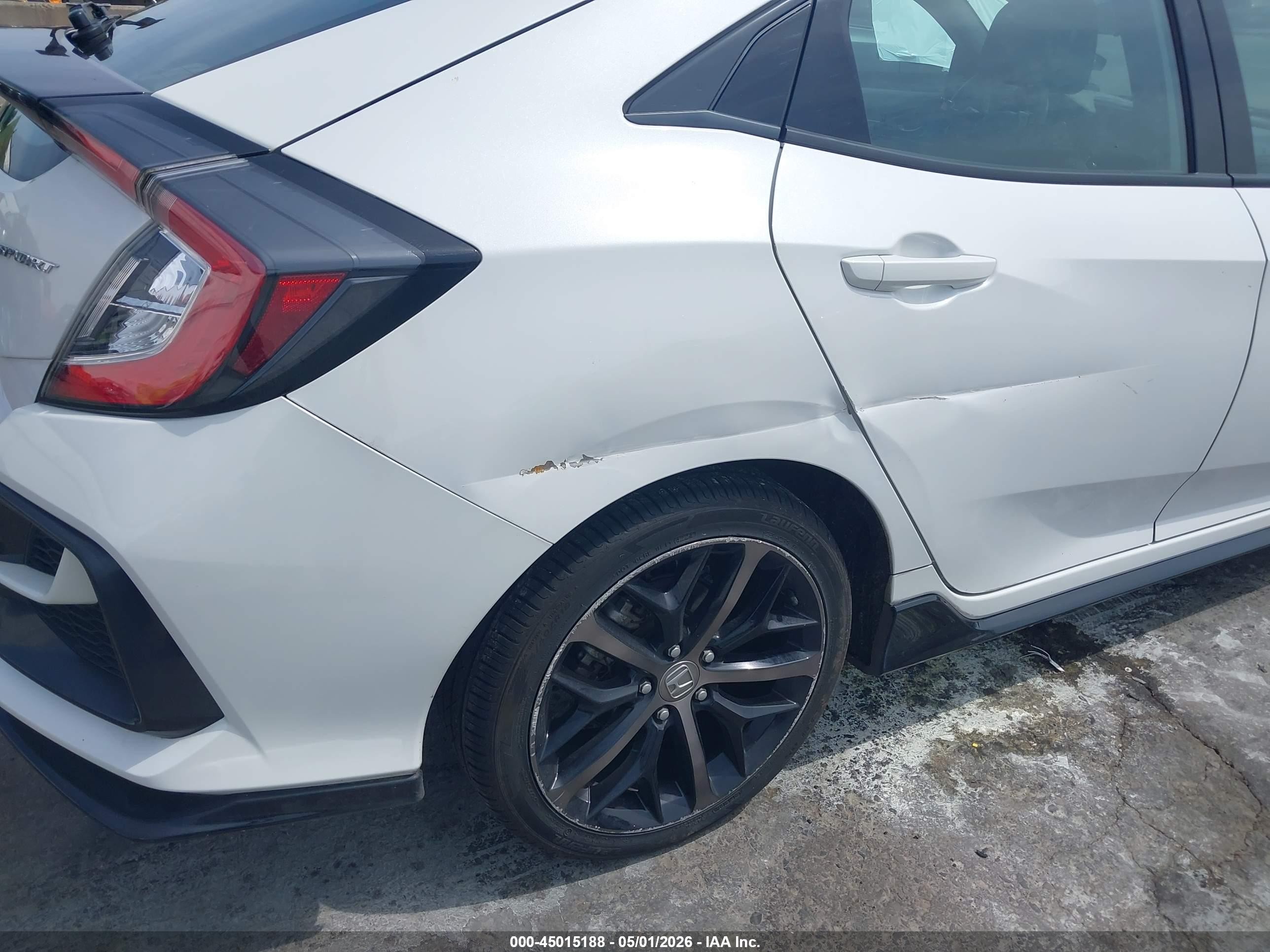 2021 Honda Civic Sport Белый vin: SHHFK7H45MU424588