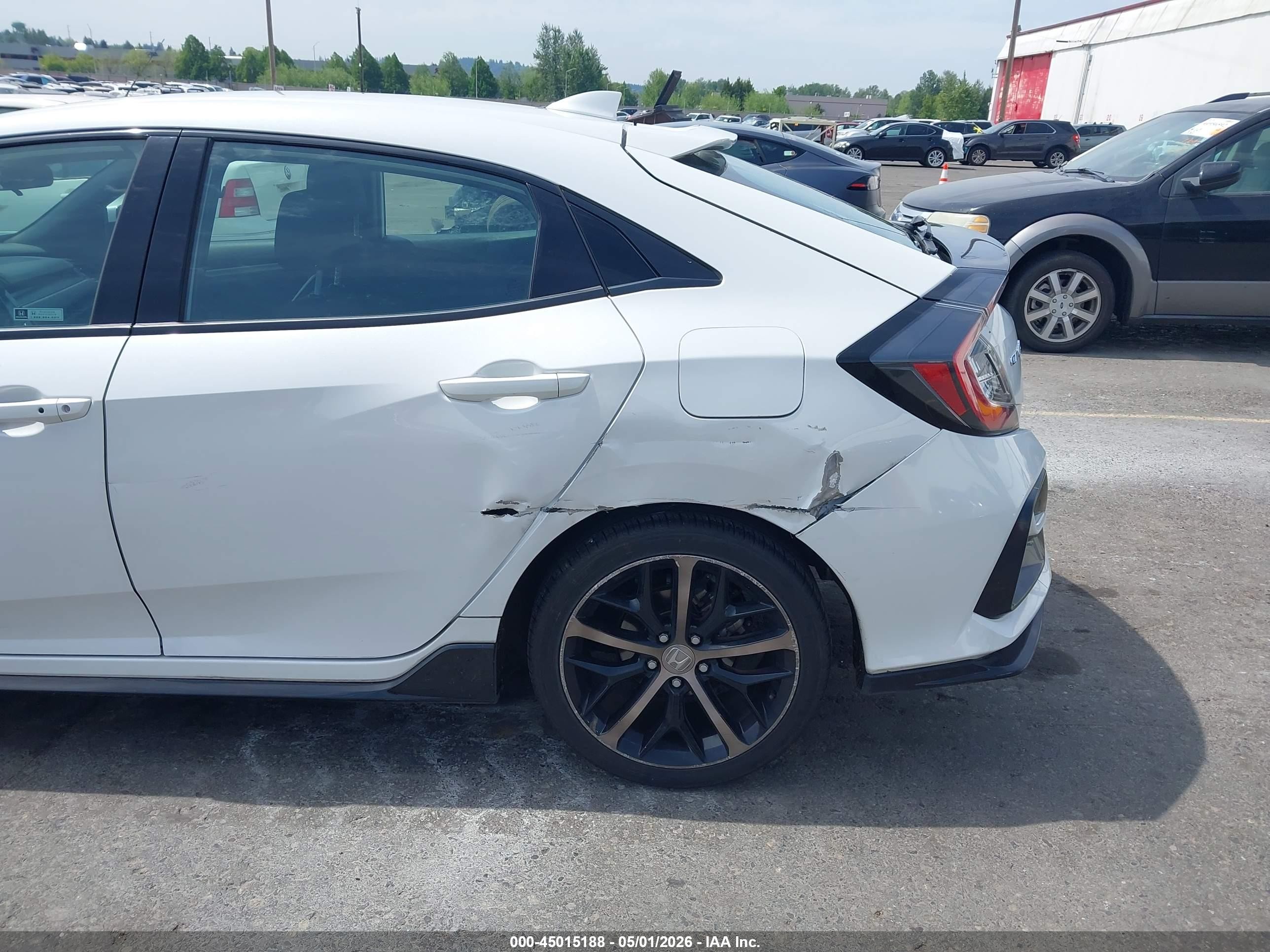 2021 Honda Civic Sport Белый vin: SHHFK7H45MU424588