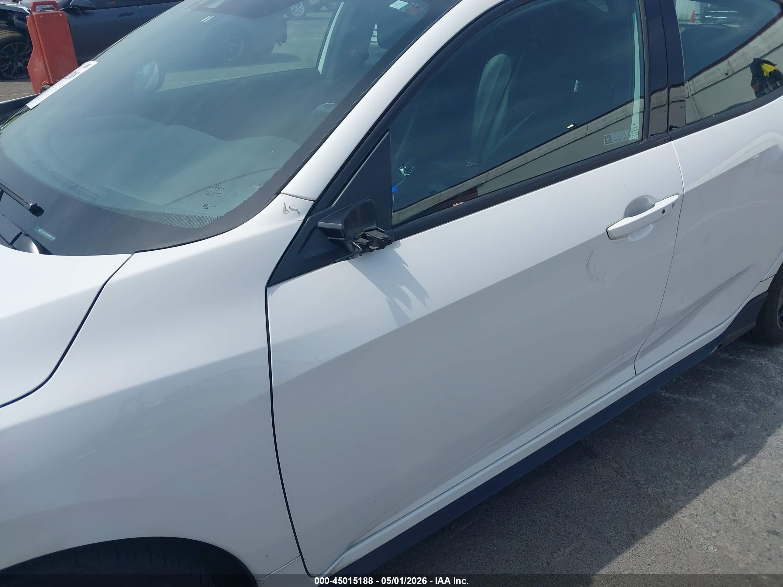 2021 Honda Civic Sport Белый vin: SHHFK7H45MU424588