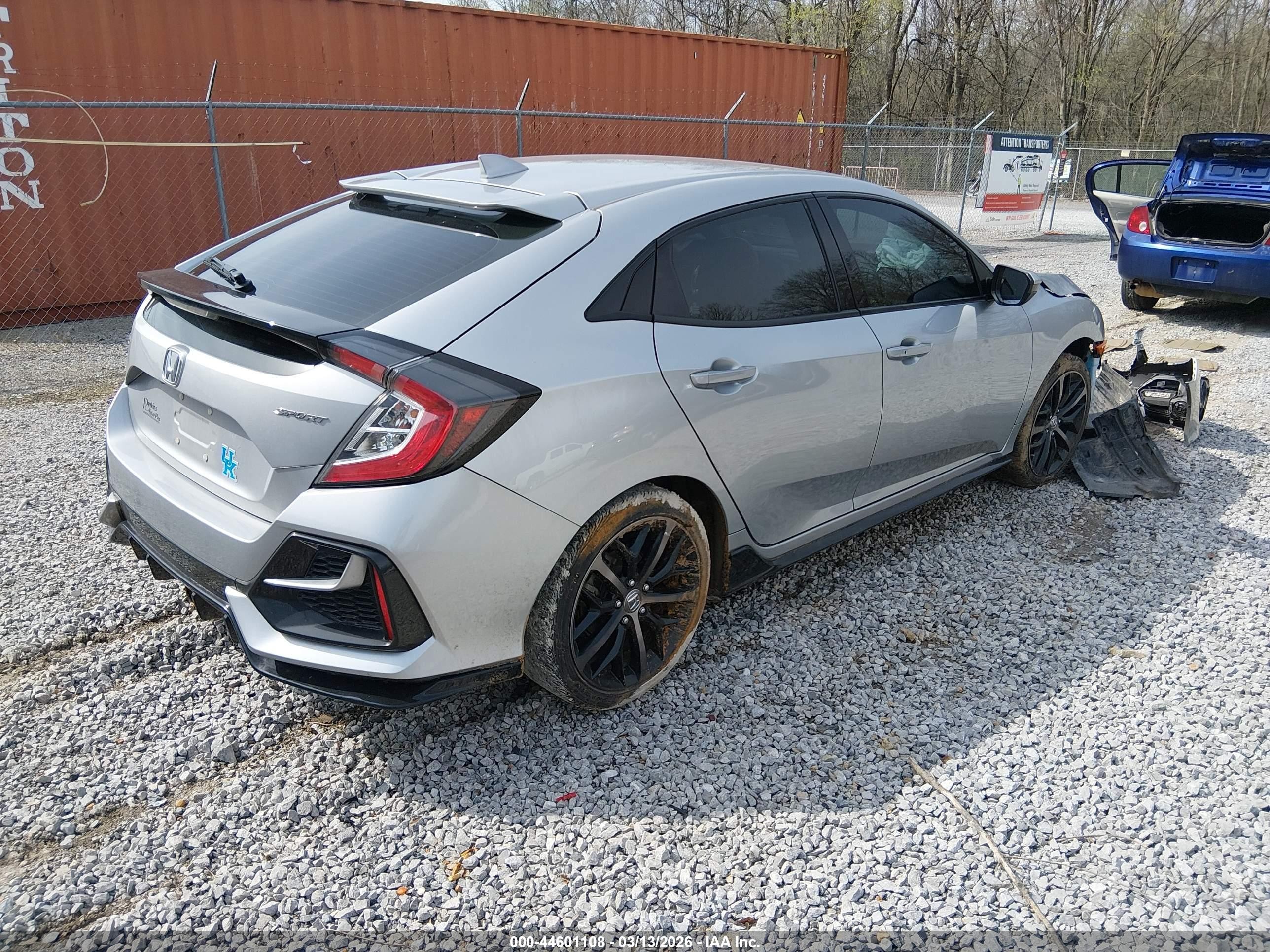 2021 Honda Civic Sport Silver vin: SHHFK7H46MU229681