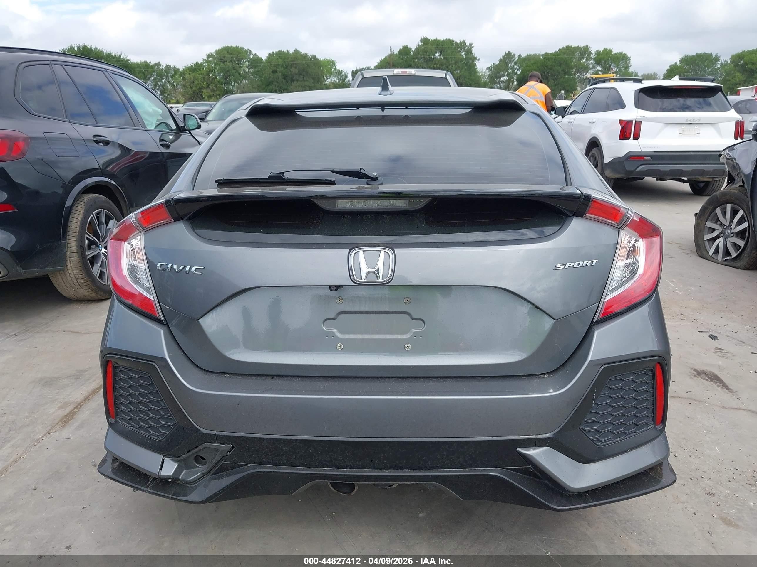 2019 Honda Civic Sport Серый vin: SHHFK7H47KU227788