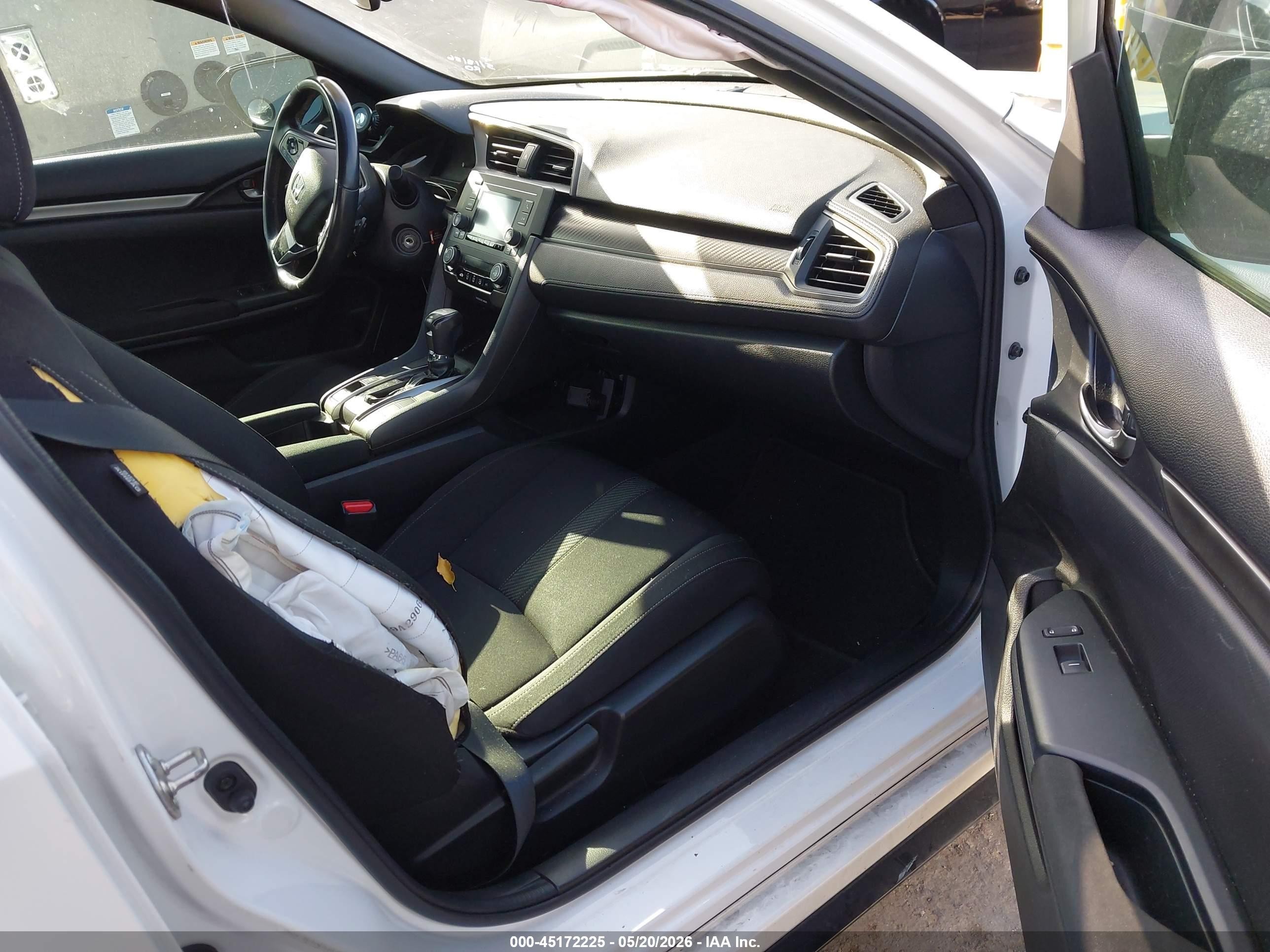 2019 Honda Civic Sport White vin: SHHFK7H47KU420569