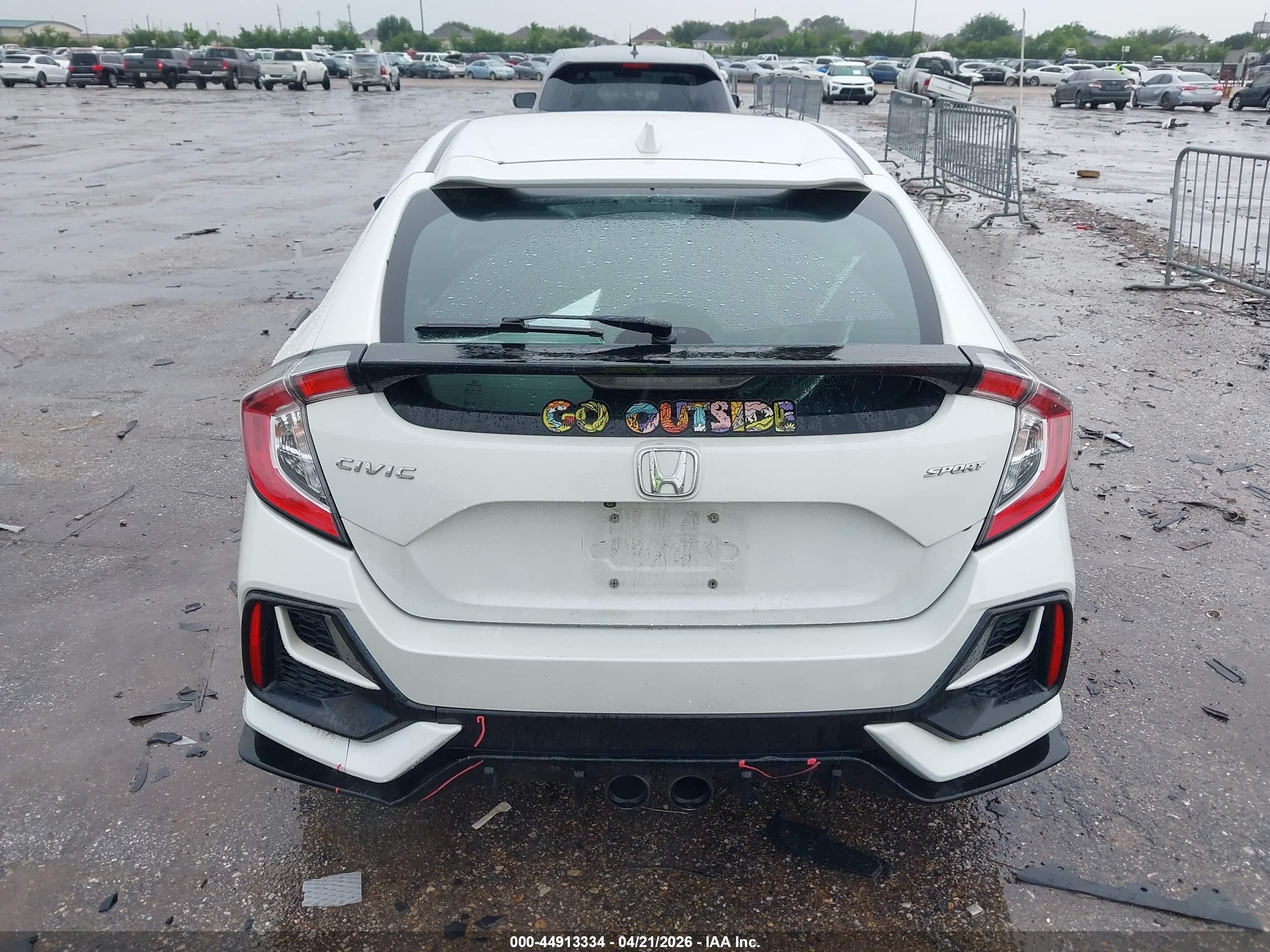 2021 Honda Civic Sport White vin: SHHFK7H47MU401569