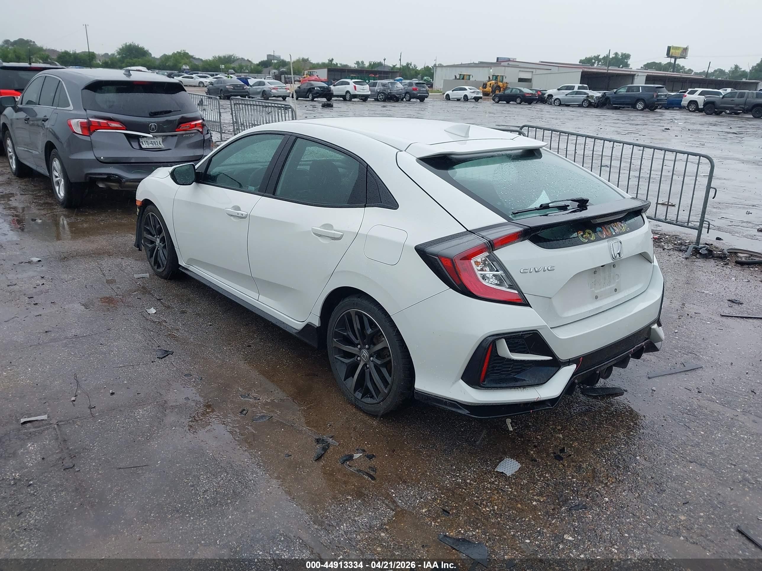 2021 Honda Civic Sport White vin: SHHFK7H47MU401569