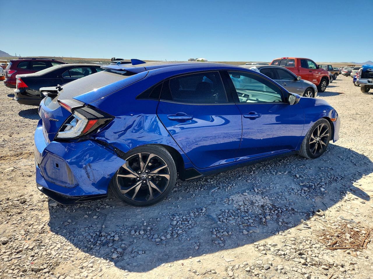 2017 Honda Civic Sport Blue vin: SHHFK7H48HU202715