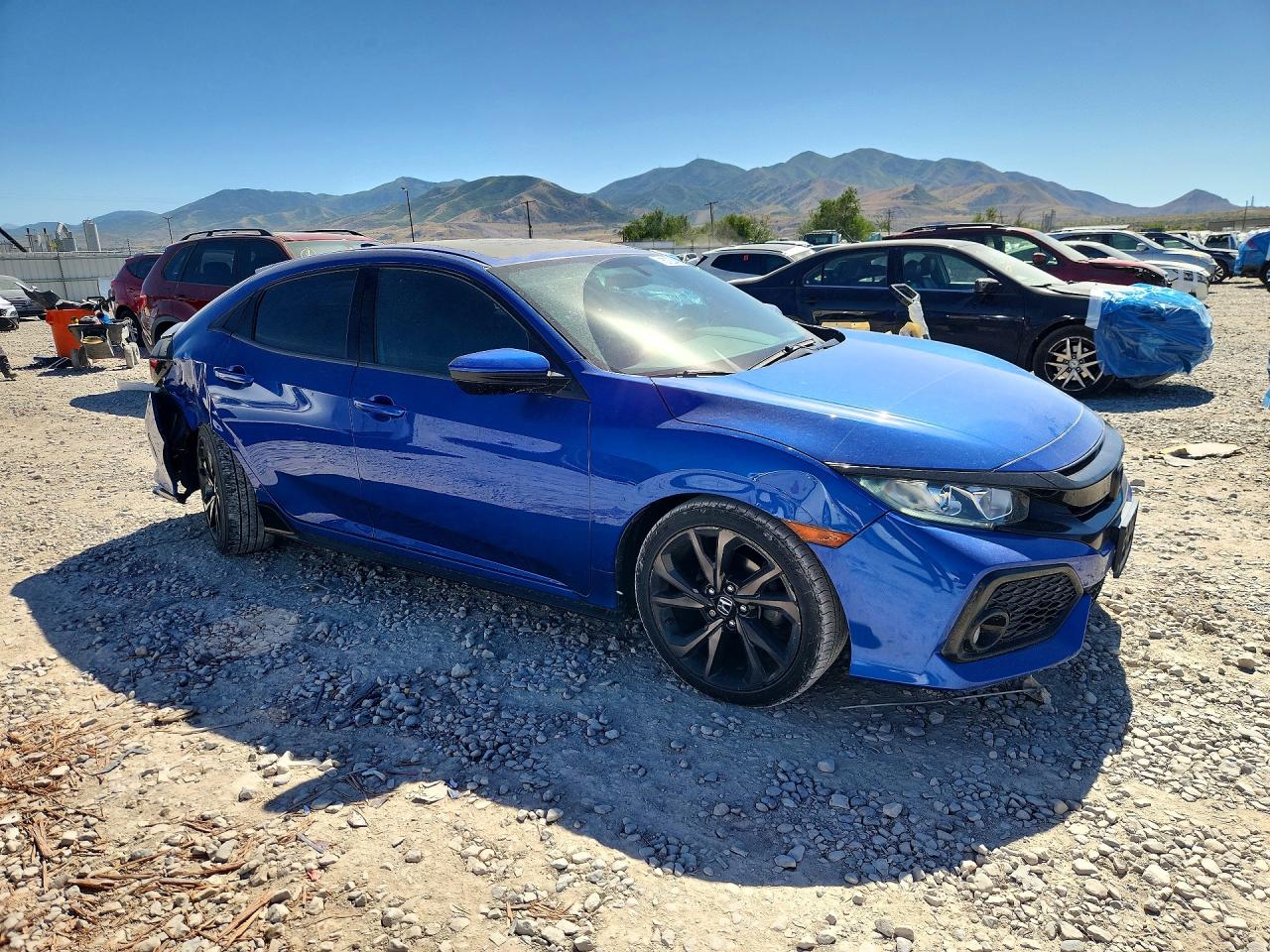 2017 Honda Civic Sport Blue vin: SHHFK7H48HU202715