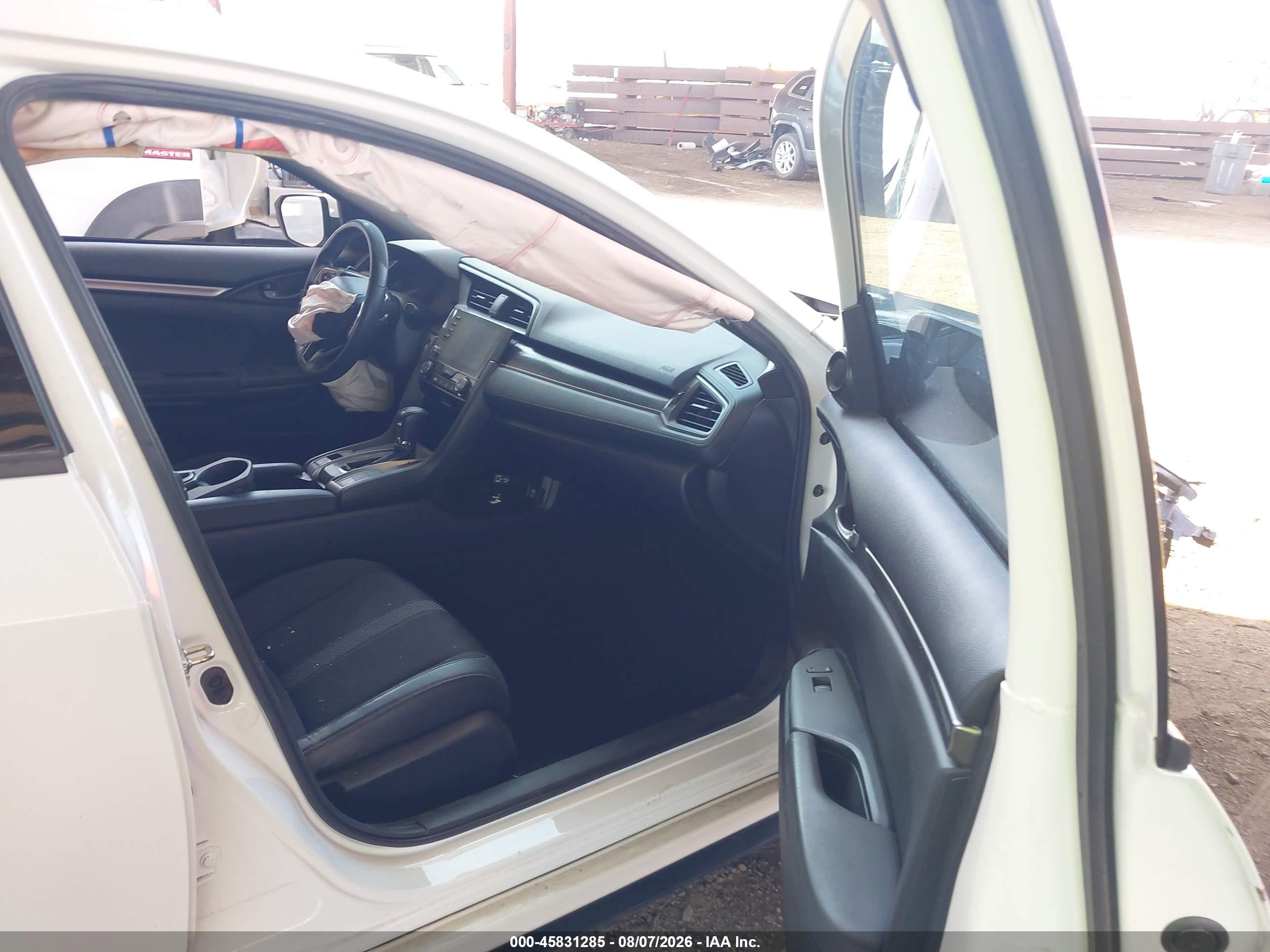 2021 Honda Civic Sport White vin: SHHFK7H48MU228273